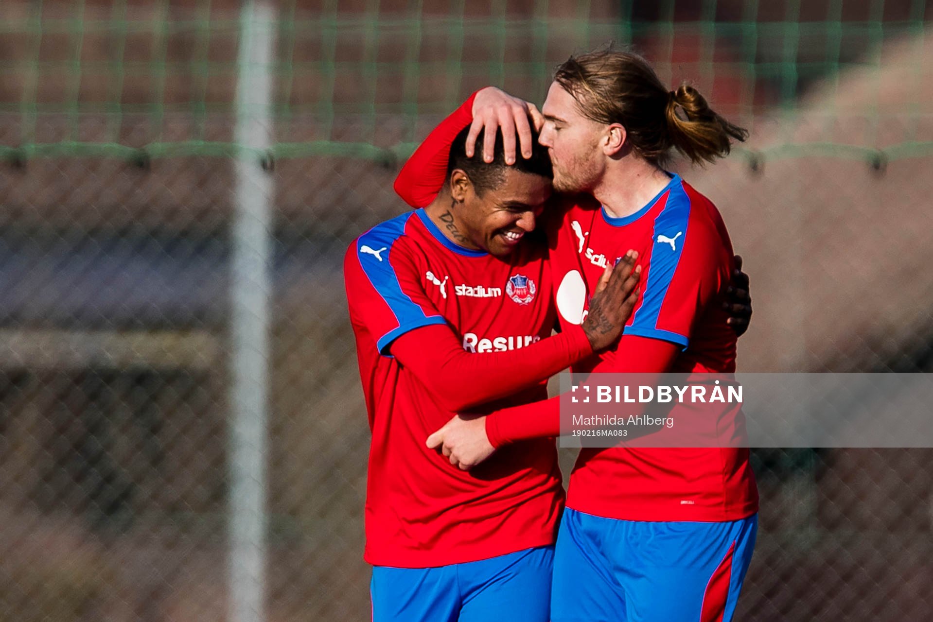 Helsingborgs Wanderson do Carmo och Charlie Weberg