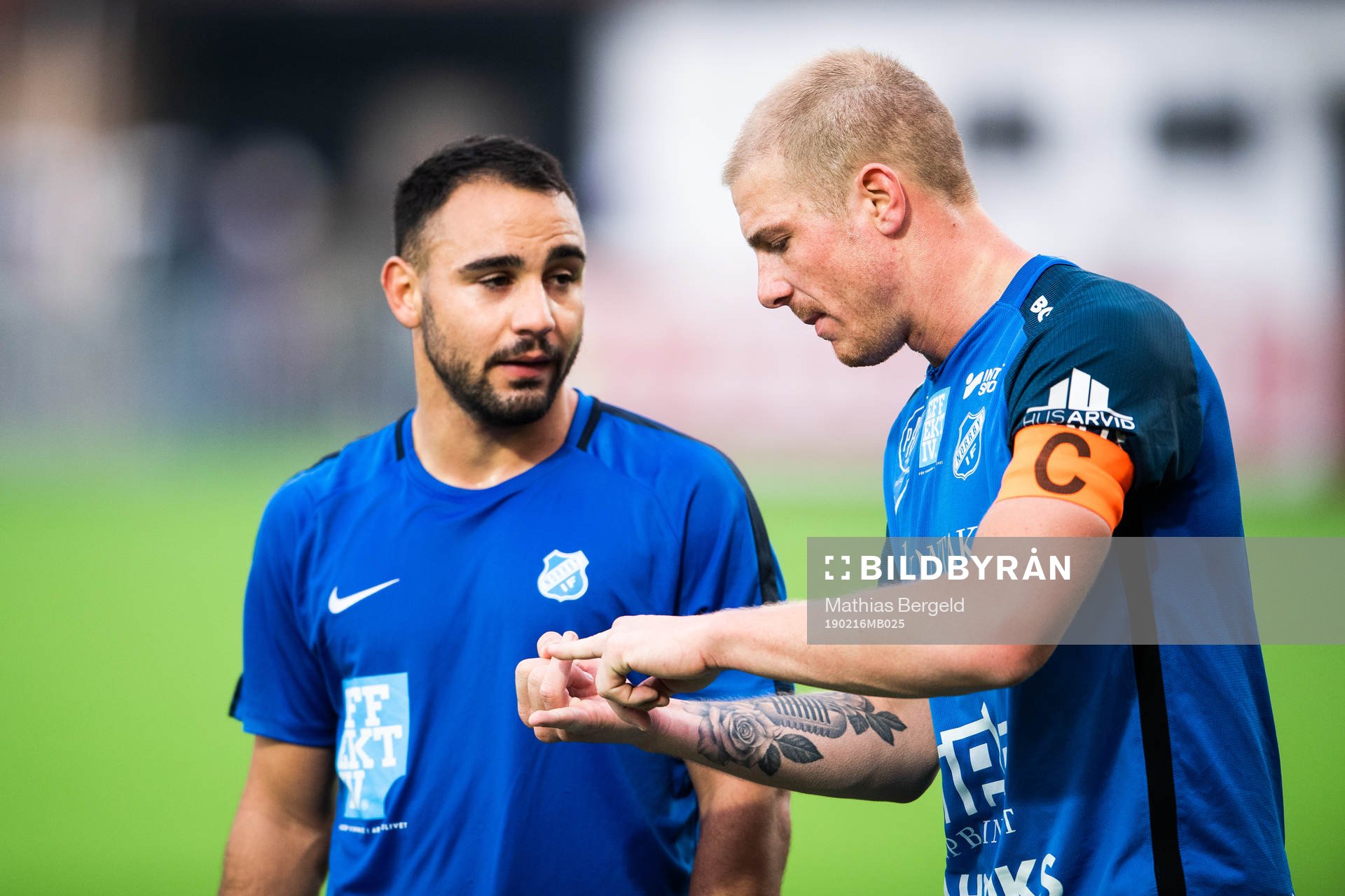 Norrbys Richard Yarsuvat och Nicklas Savolainen i en