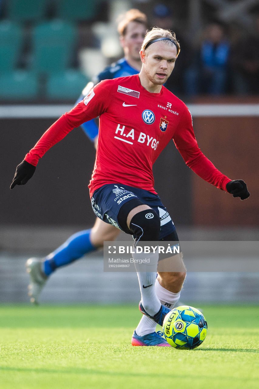 Örgrytes Linus Tornblad under fotbollsmatchen i Svenska Cupen mellan Örgryte och Norrby den 16 februari 2019 i Göteborg.