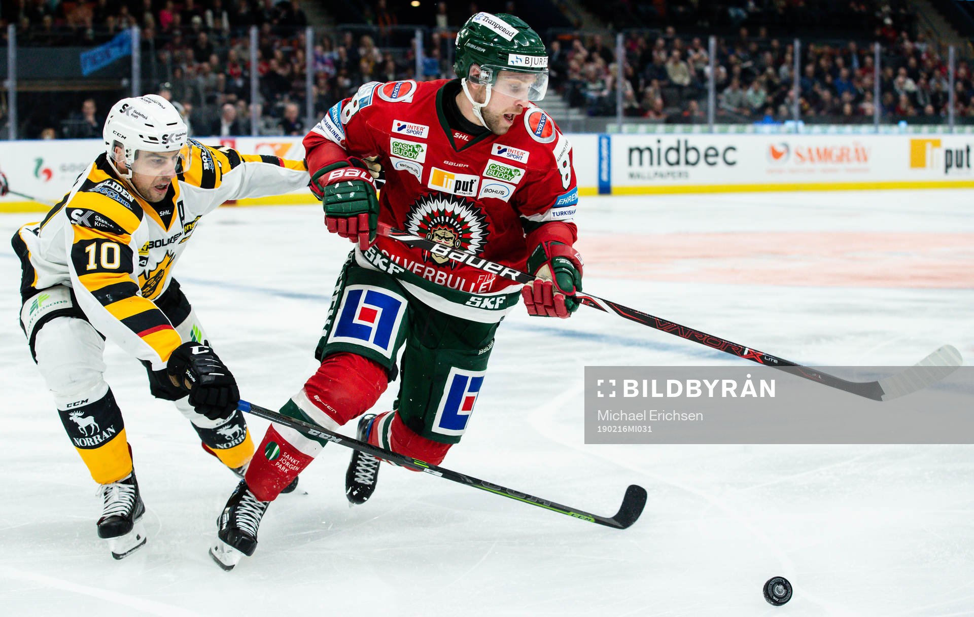 Skellefteås Joakim Lindström och Frölundas Viktor Ekbom
