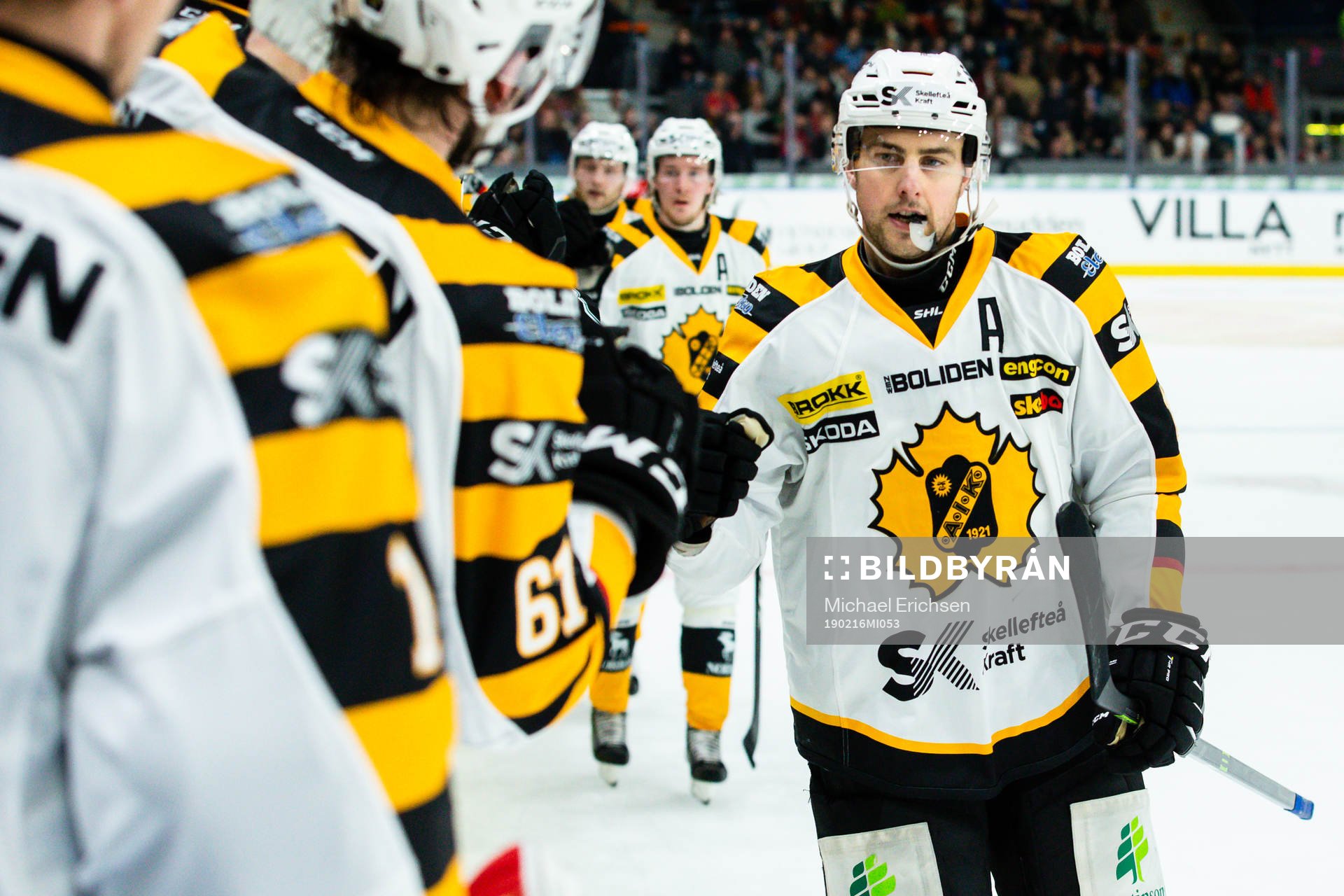 Skellefteås Joakim Lindström jublar