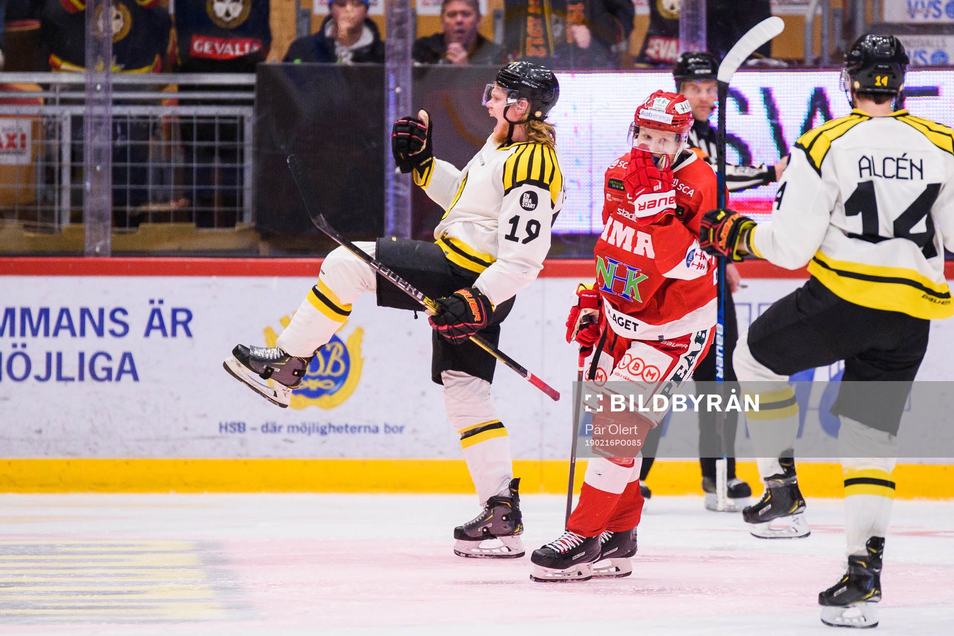 Brynäs Ludvig Nilsson jublar