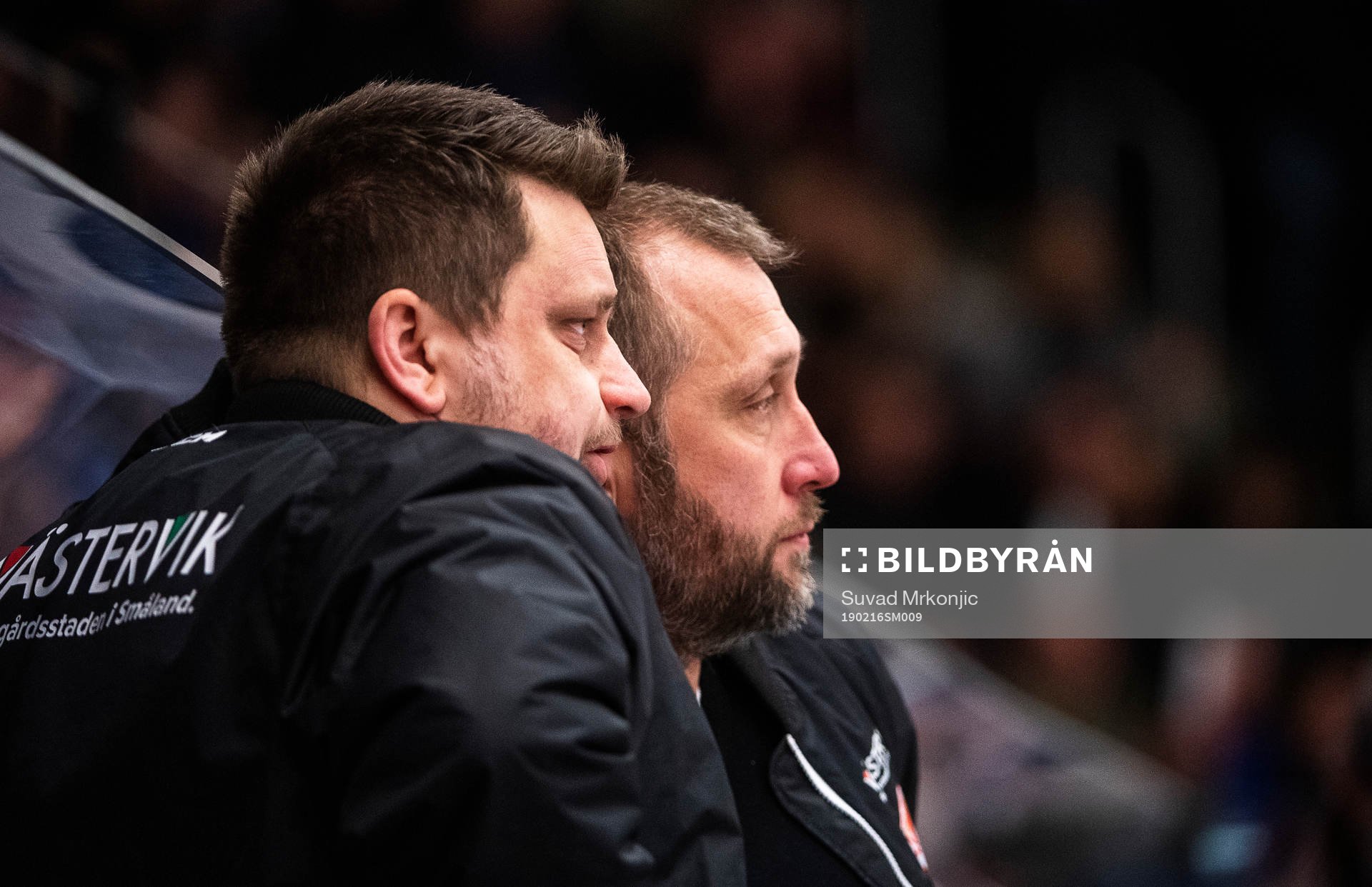Västerviks tränare Mattias Karlin och assisterande