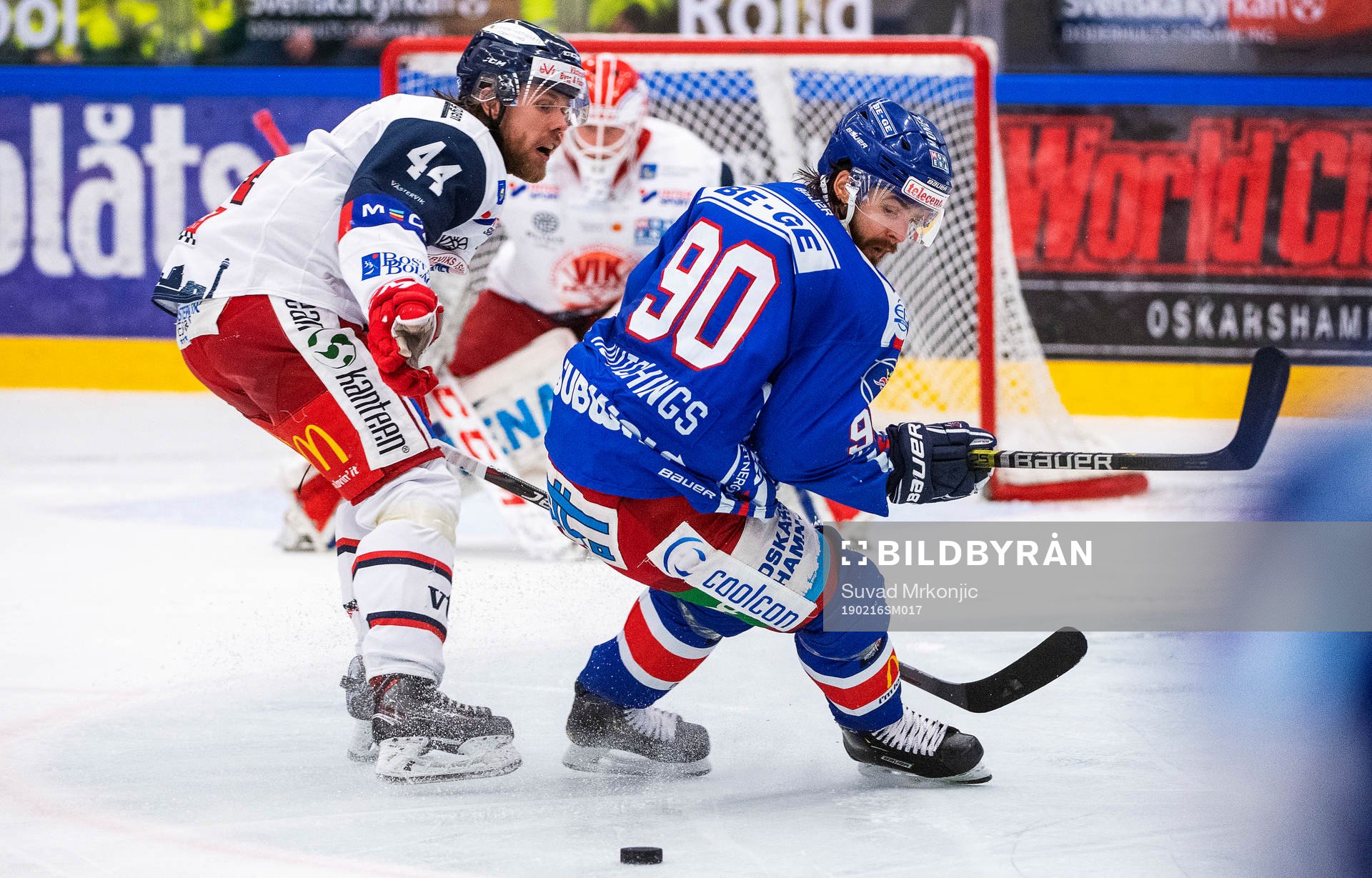 Västerviks Erik Ullmanoch Oskarshamns Alex Hutchings