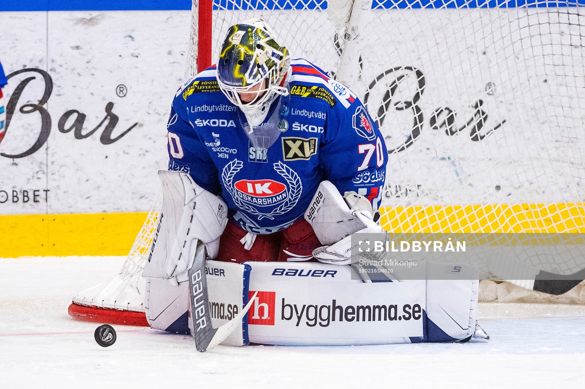 Oskarshamns målvakt Adam Åhman