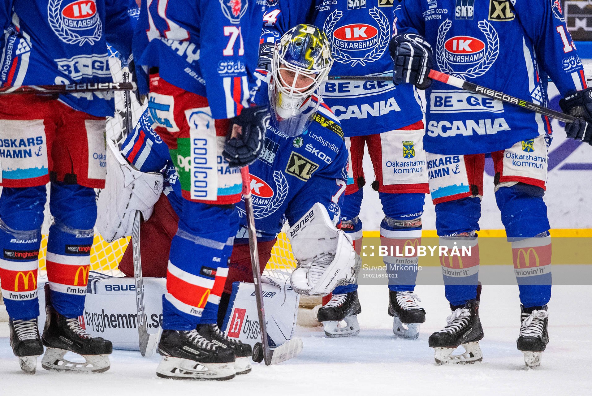 Oskarshamns målvakt Adam Åhman