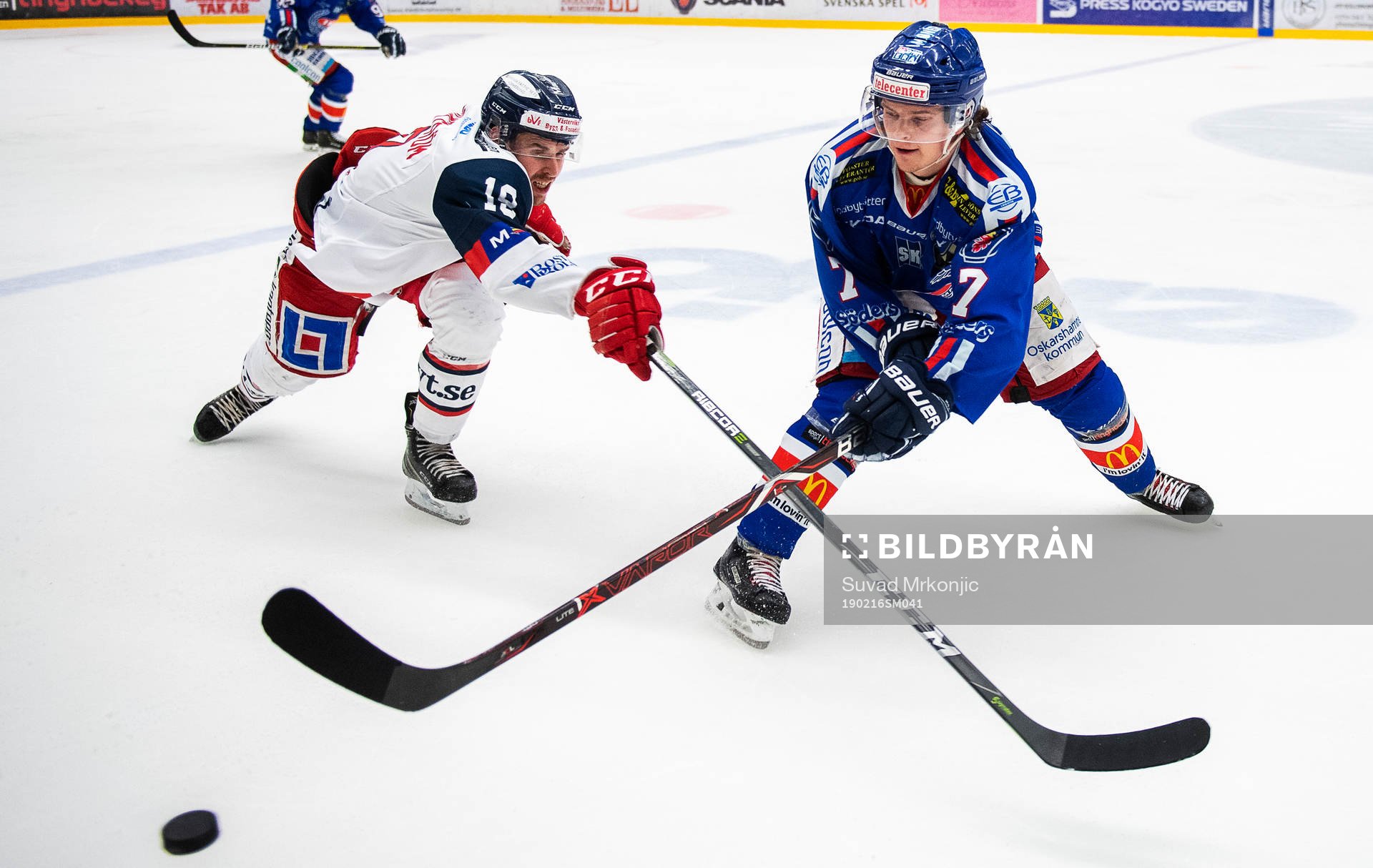 Västerviks Jens Holmström och Oskarshamns Isak Pantzare