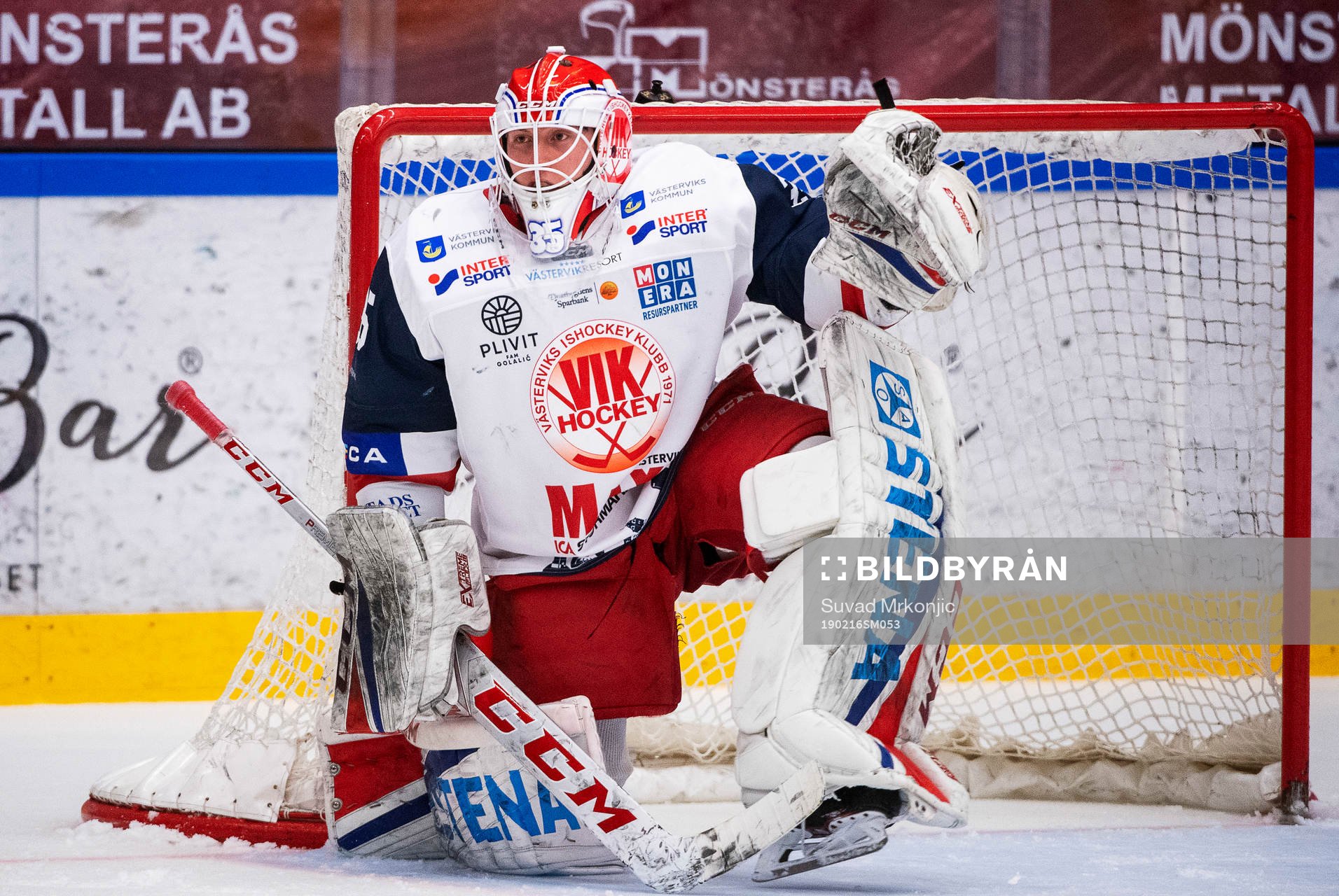 Västerviks målvakt Emil Kruse