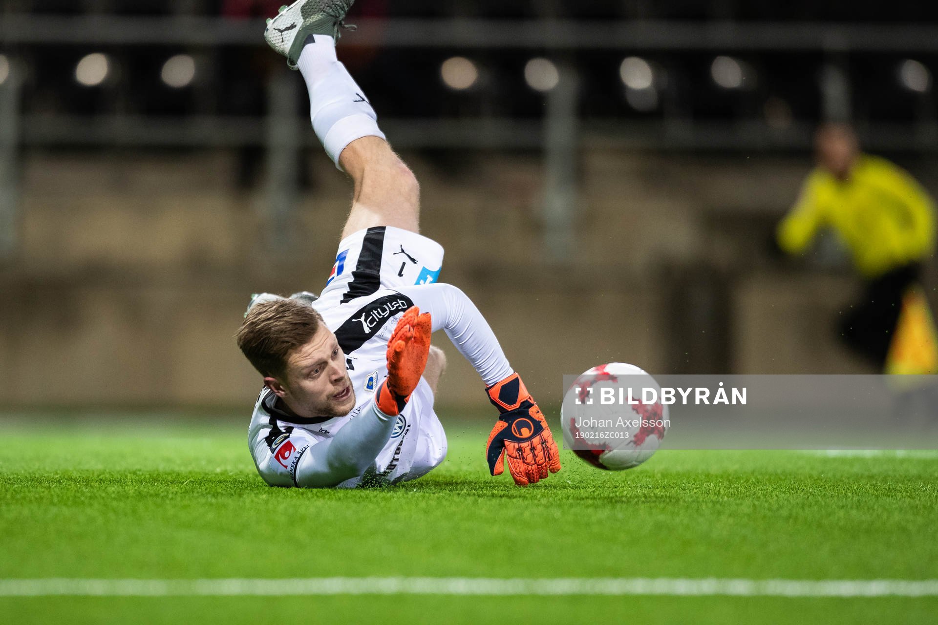 Halmstads målvakt Malkolm Nilsson