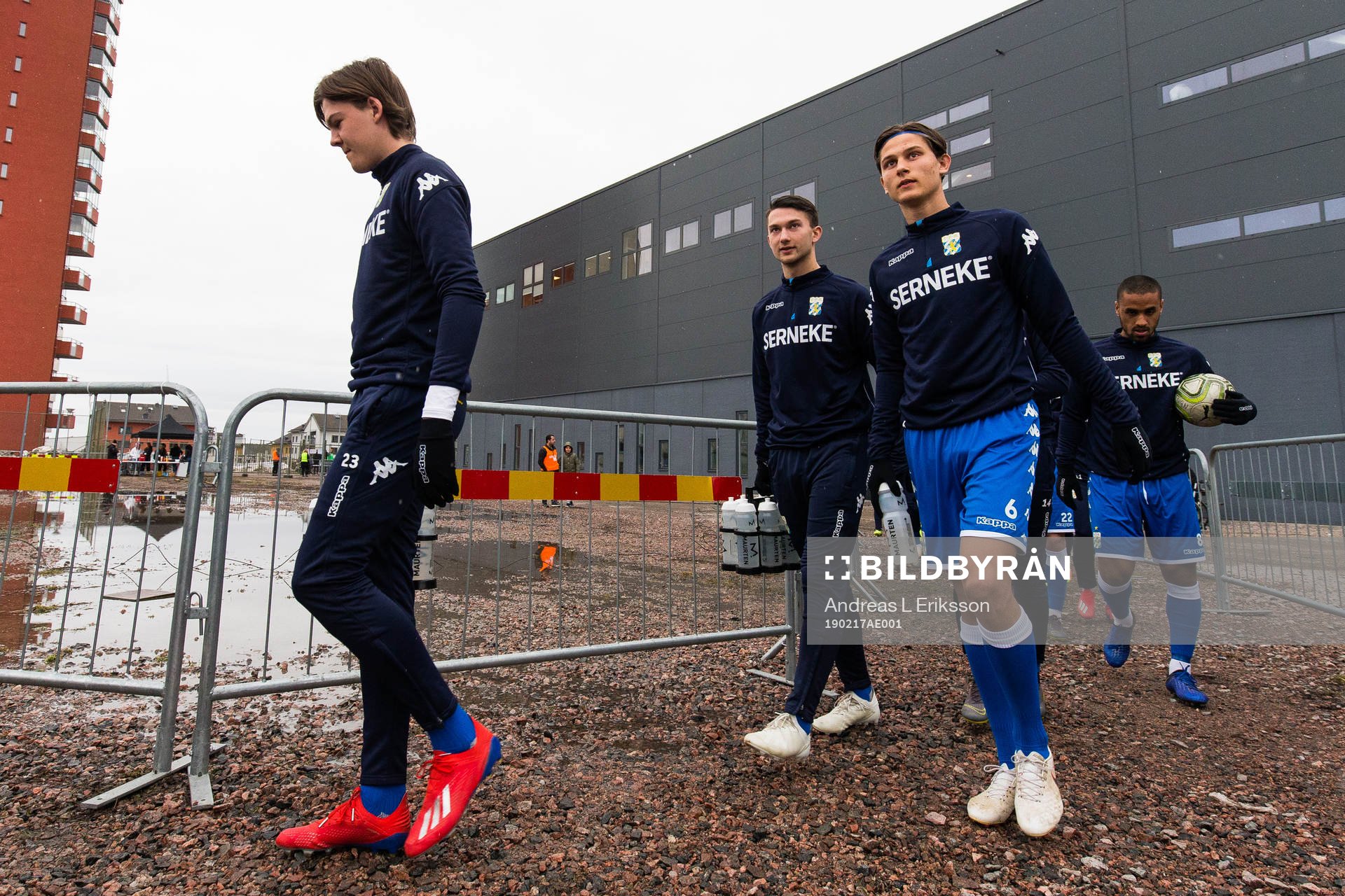 IFK Göteborgs Emil Holm och Rasmus Wikström innan