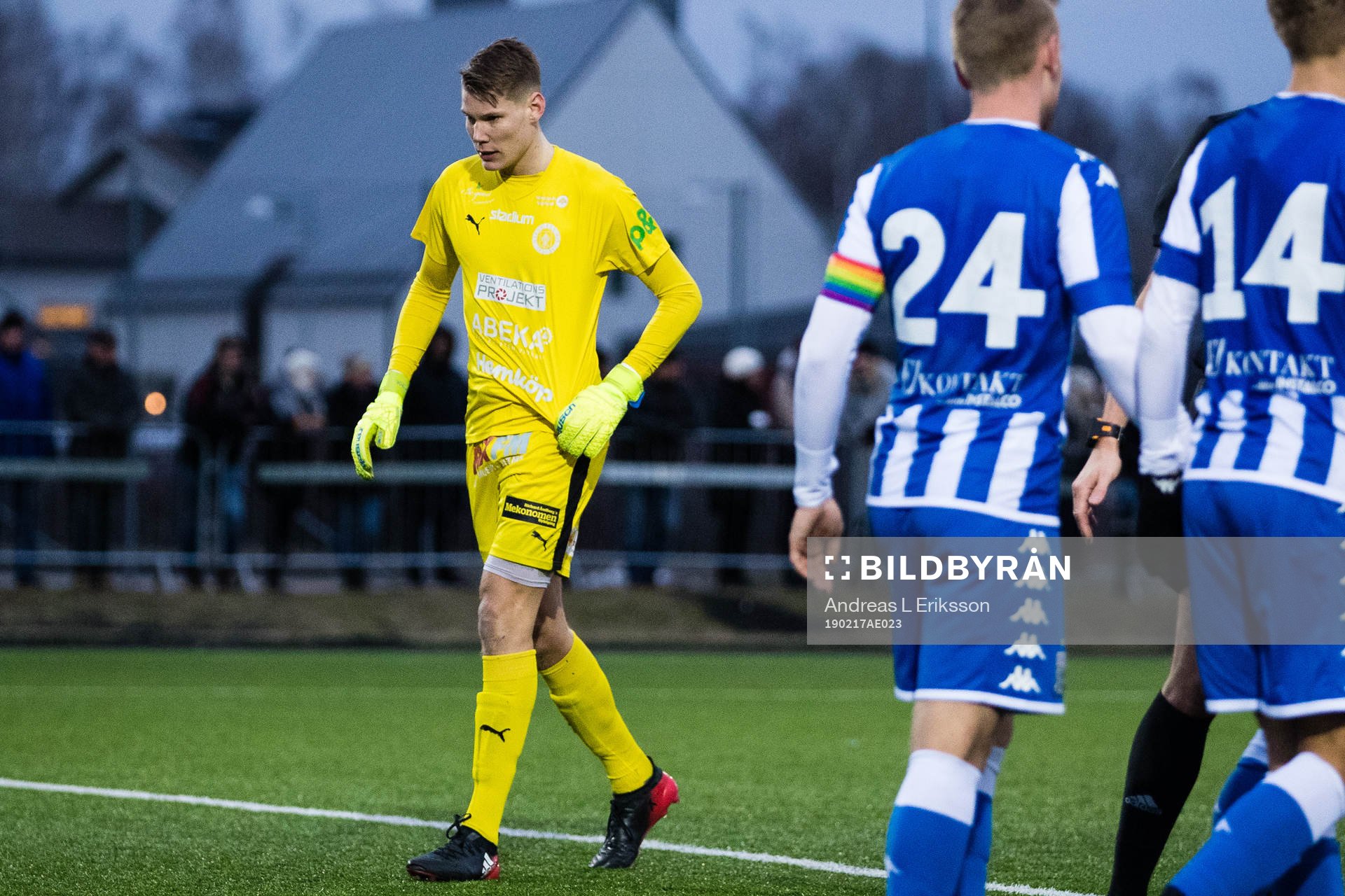 Nyköpings målvakt Gustaf Halvardson deppar