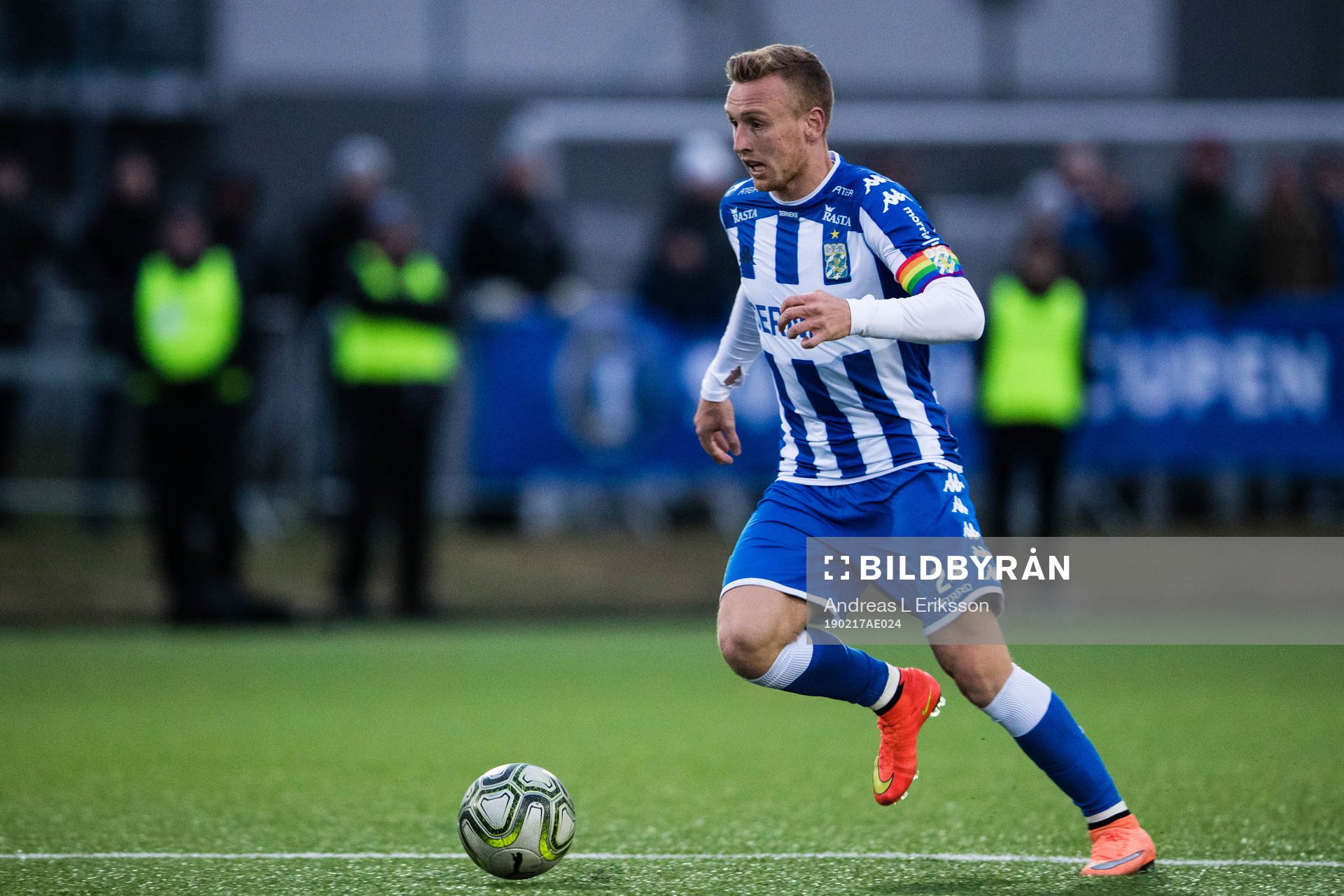 IFK Göteborgs Sebastian Ohlsson under fotbollsmatchen i Svenska cupen mellan Nyköping och IFK Göteborg den 17 februari 2019 i Nyköping.
