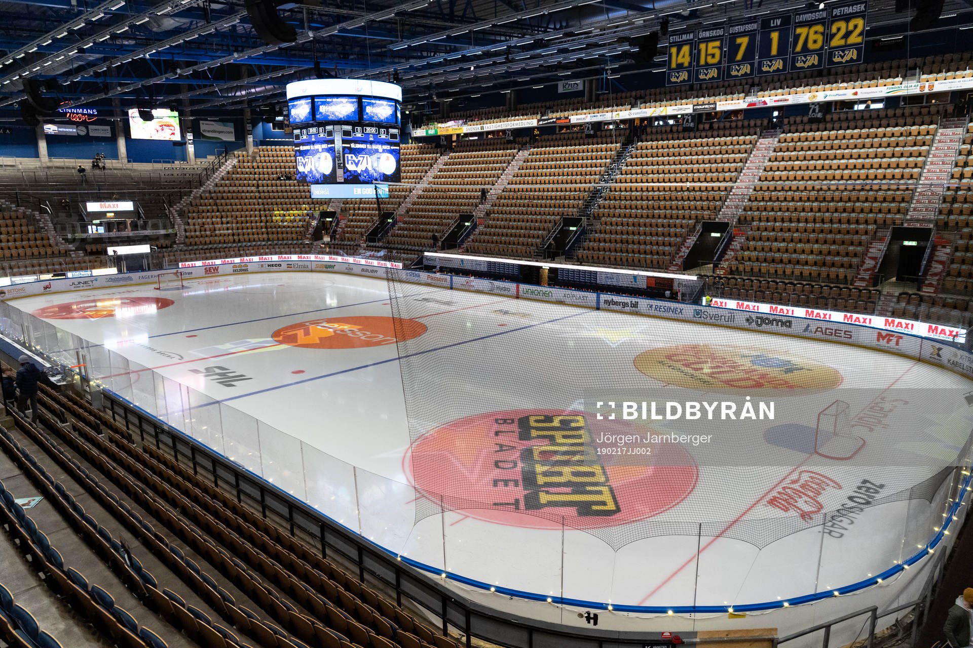 Interiör Kinnarps arena