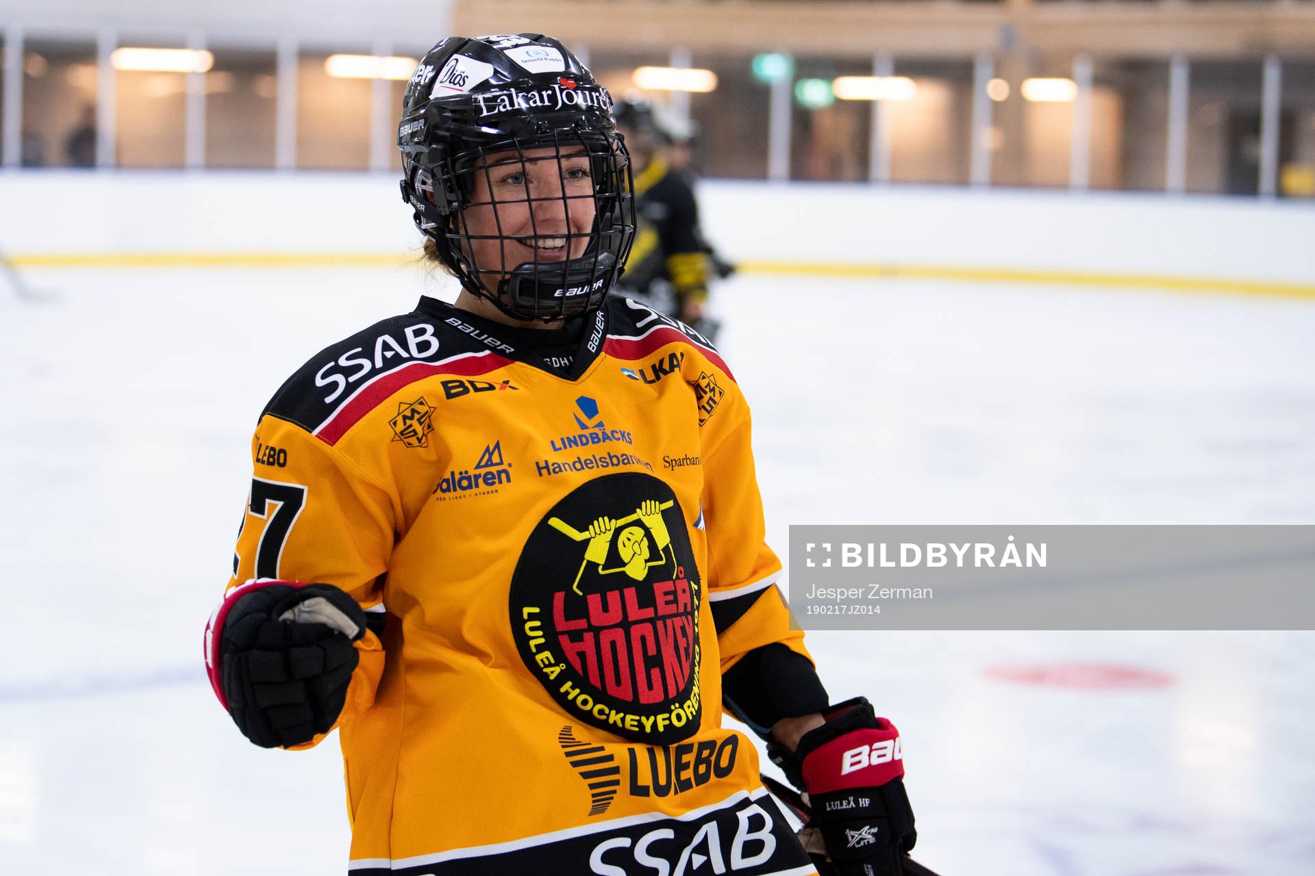 Luleås Rebecca Stenberg jublar