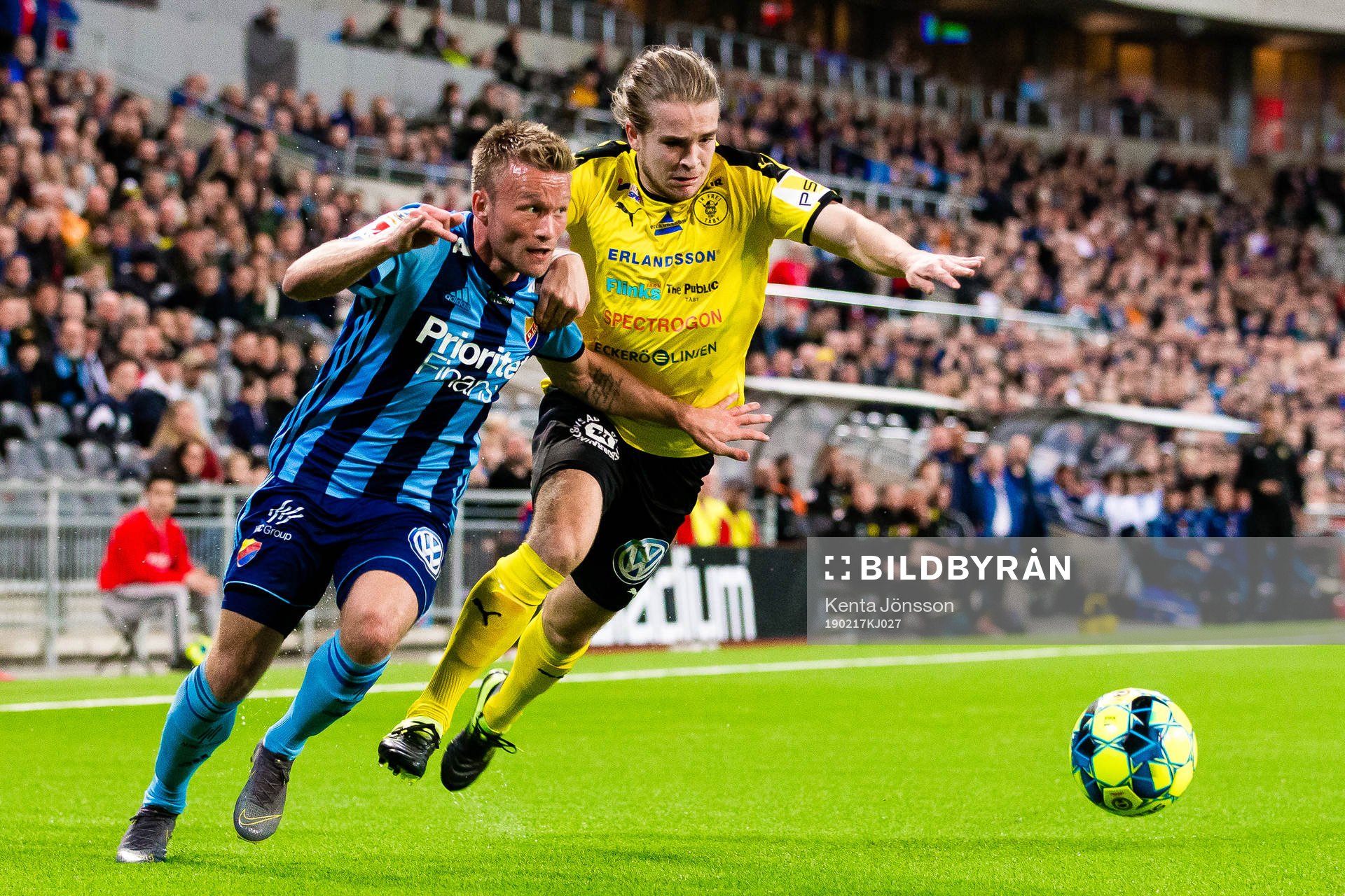 Djurgårdens Nicklas Bärkroth och Frejs Amadeus Sögaard