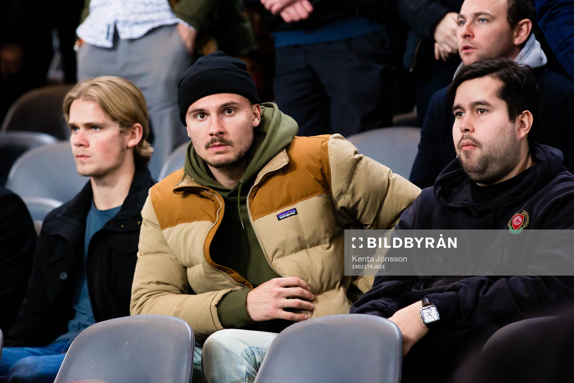 Djurgårdens Erik Berg (fd Johansson) på läktaren