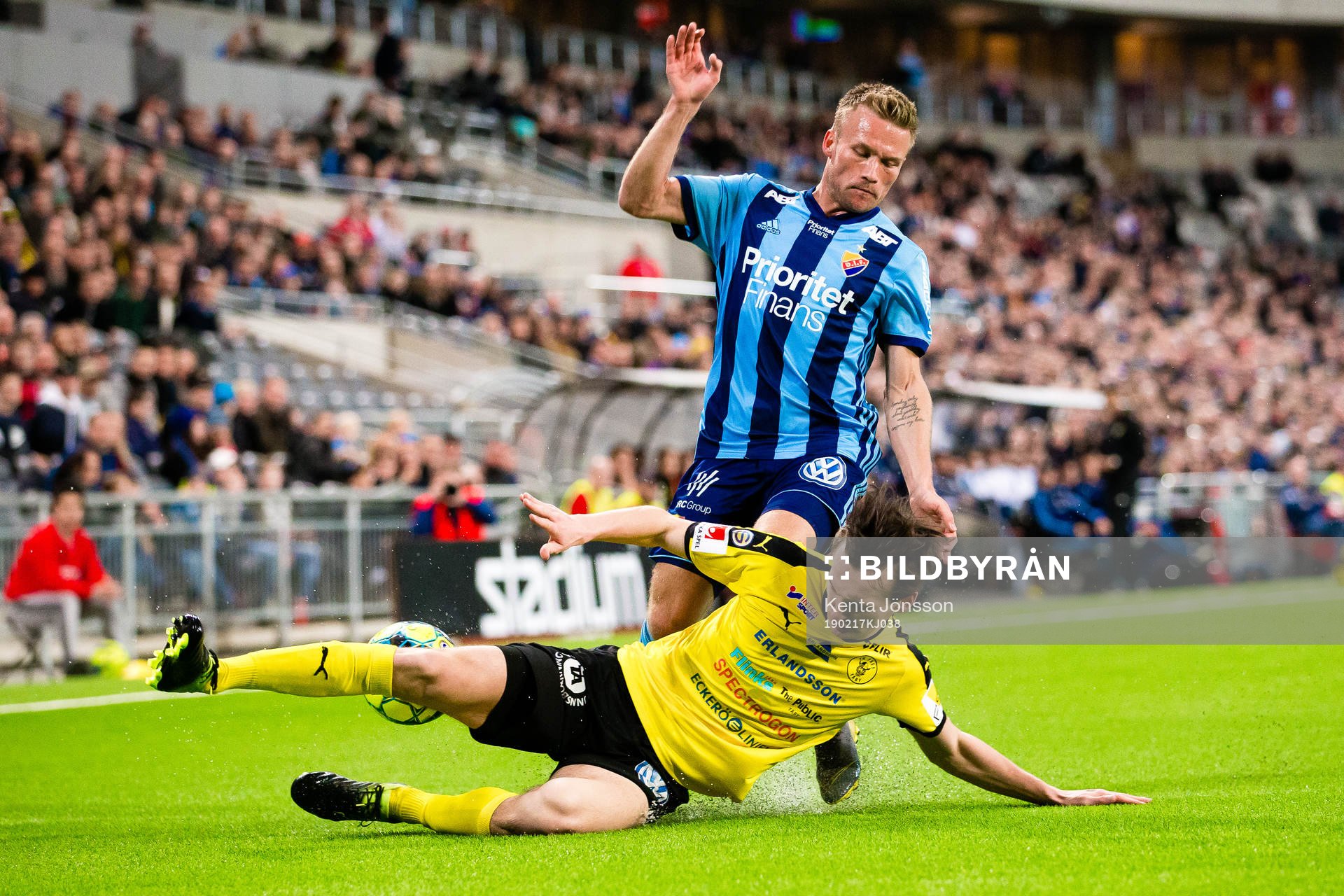 Djurgårdens Nicklas Bärkroth och Frejs Hjalmar Ekdal