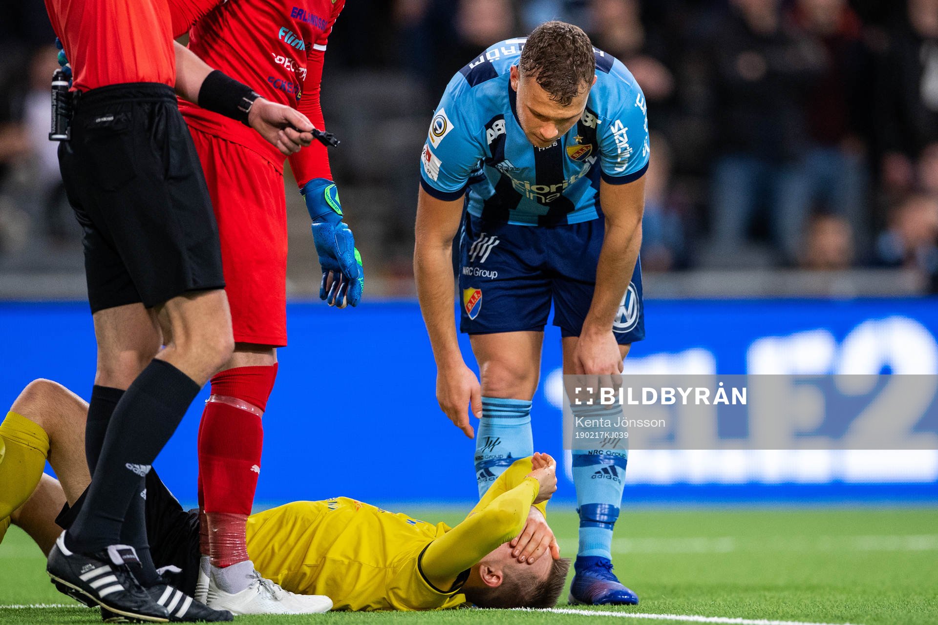 Frejs Oscar Krusnell har ont