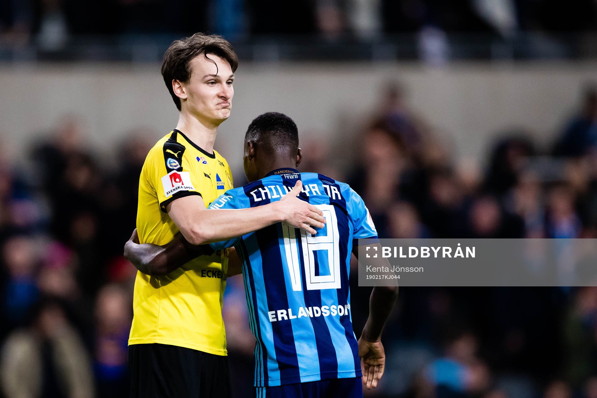 Frejs Hjalmar Ekdal deppar bredvid Djurgårdens Edward