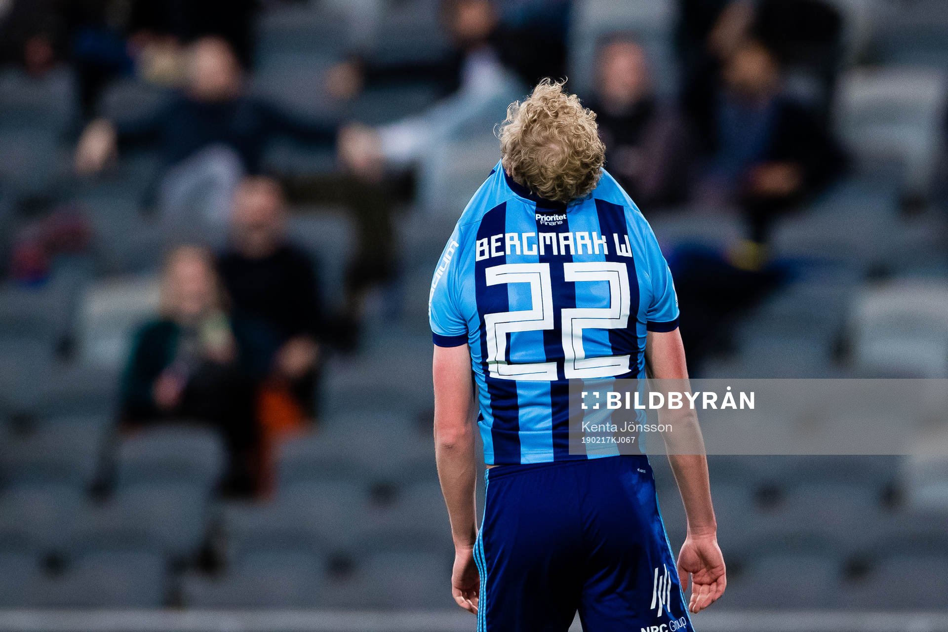 Djurgårdens Adam Bergmark Wiberg  deppar