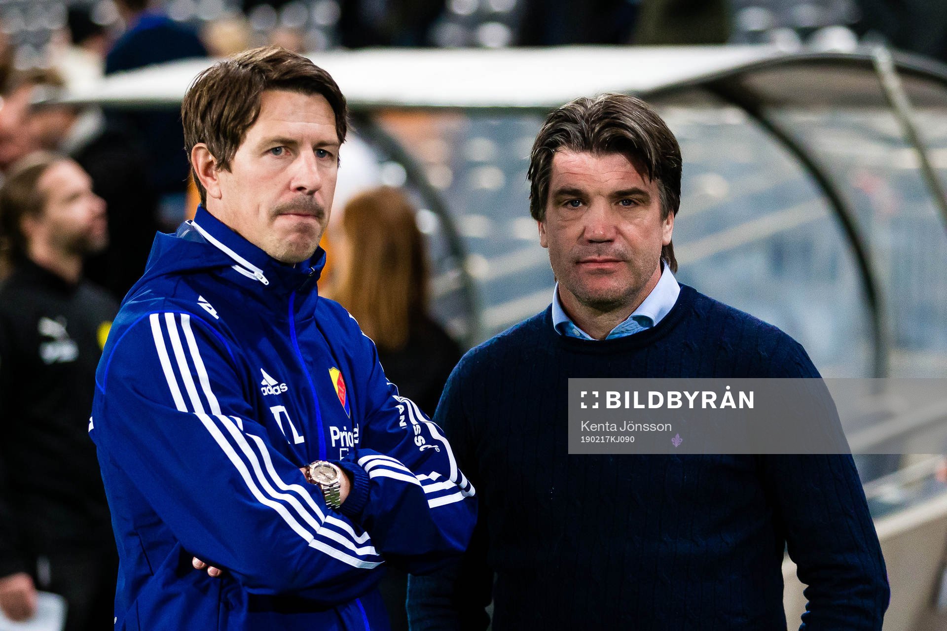 Djurgårdens tränare Thomas Lagerlöf och sportchef Bosse