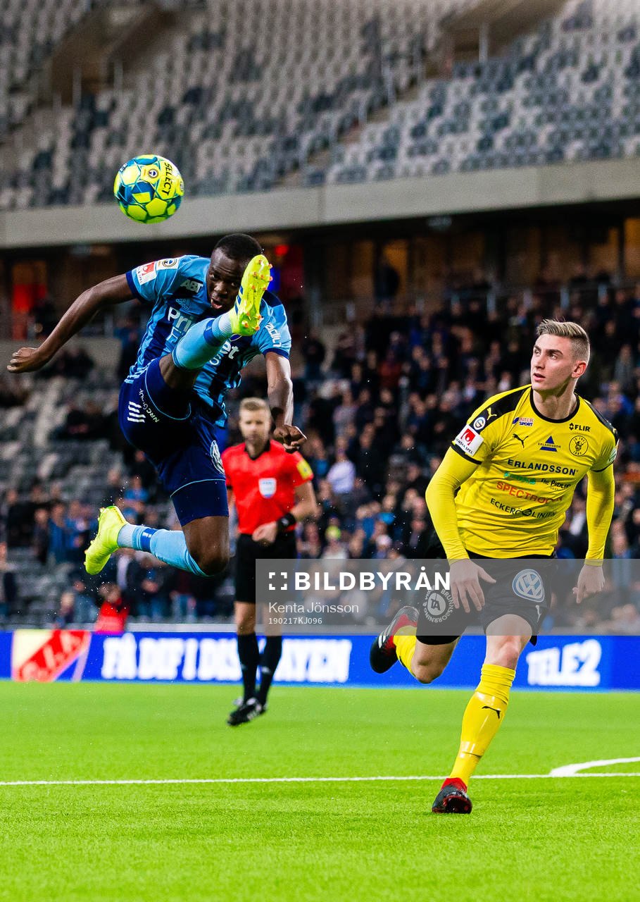 Djurgårdens Edward Chilufya och Frejs Albin Hultin