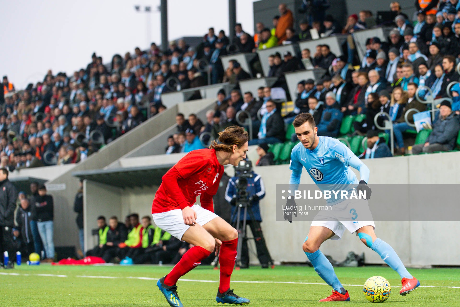 Degerfors Gustav Granath och Malmö FFs Egzon Binaku