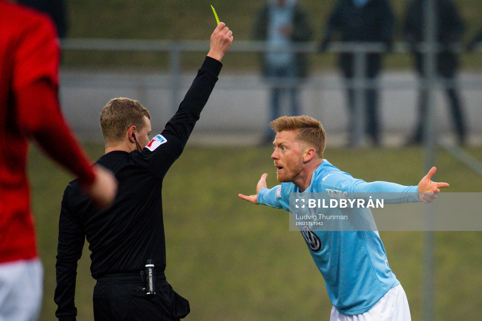 Domare Fredrik Klitte varnar Malmö FFs Anders Christiansen