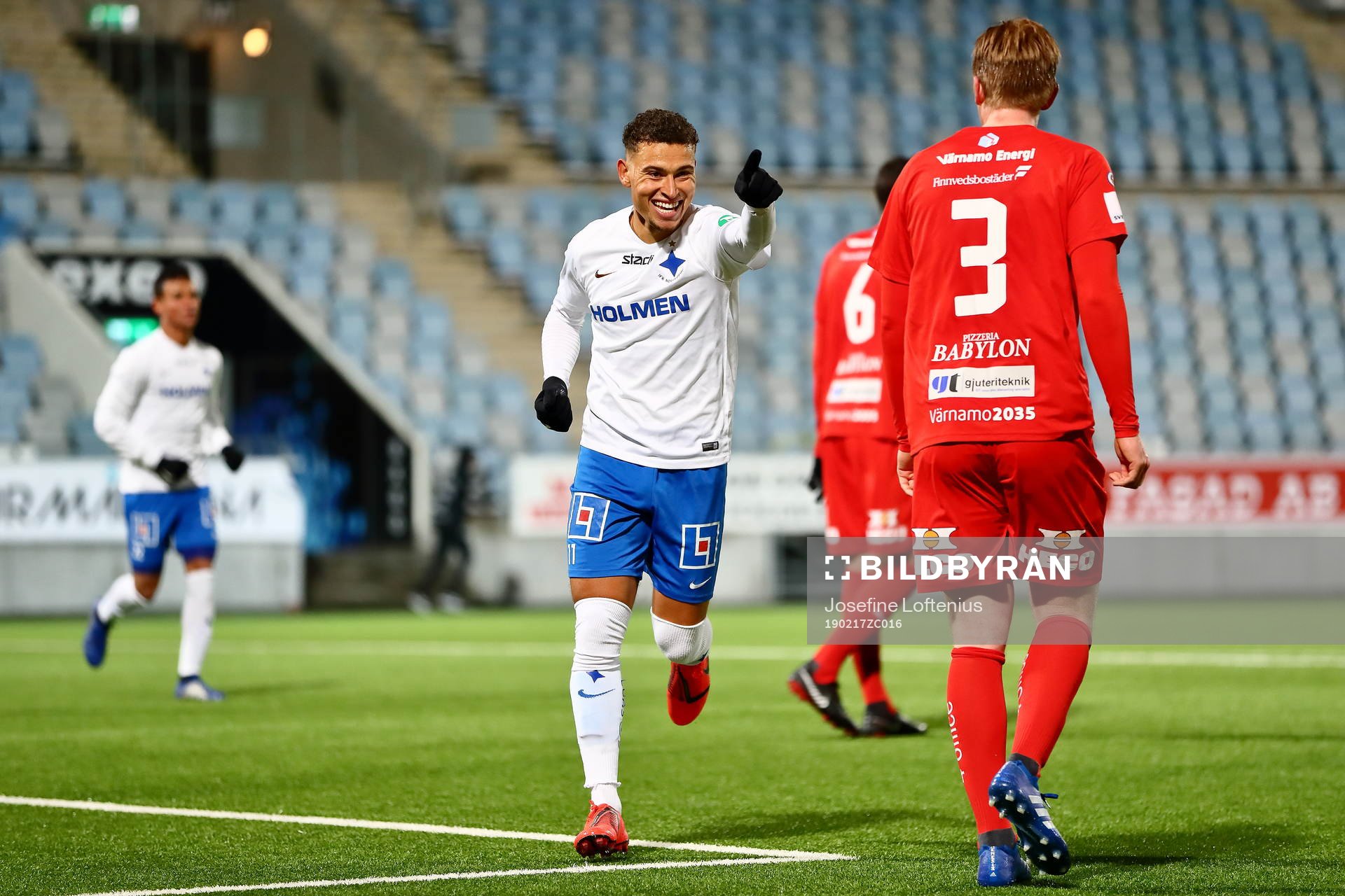 Norrköpings Jordan Larsson jublar