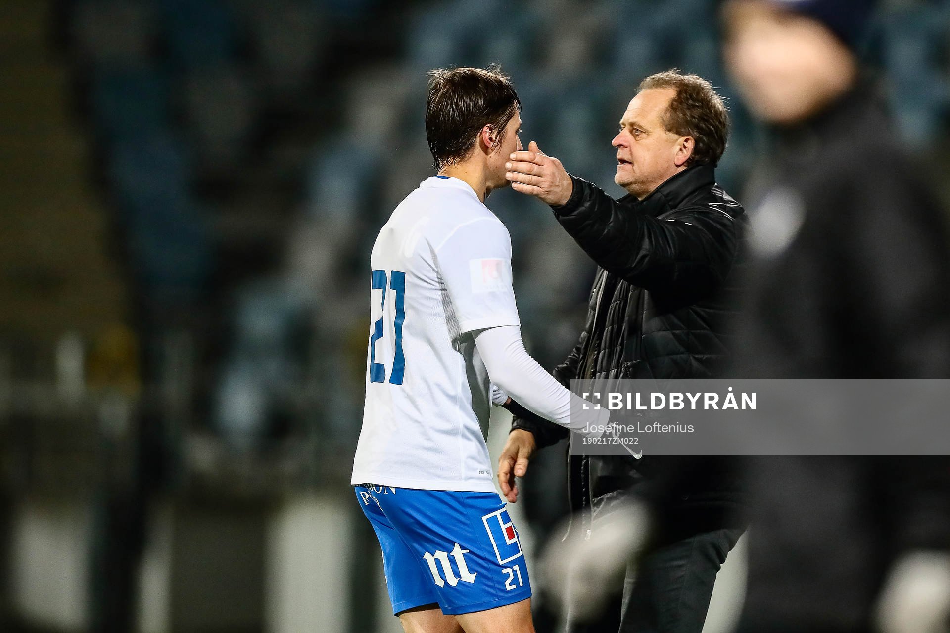 Värnamos tränare Jonas Thern och Norrköpings Simon Thern