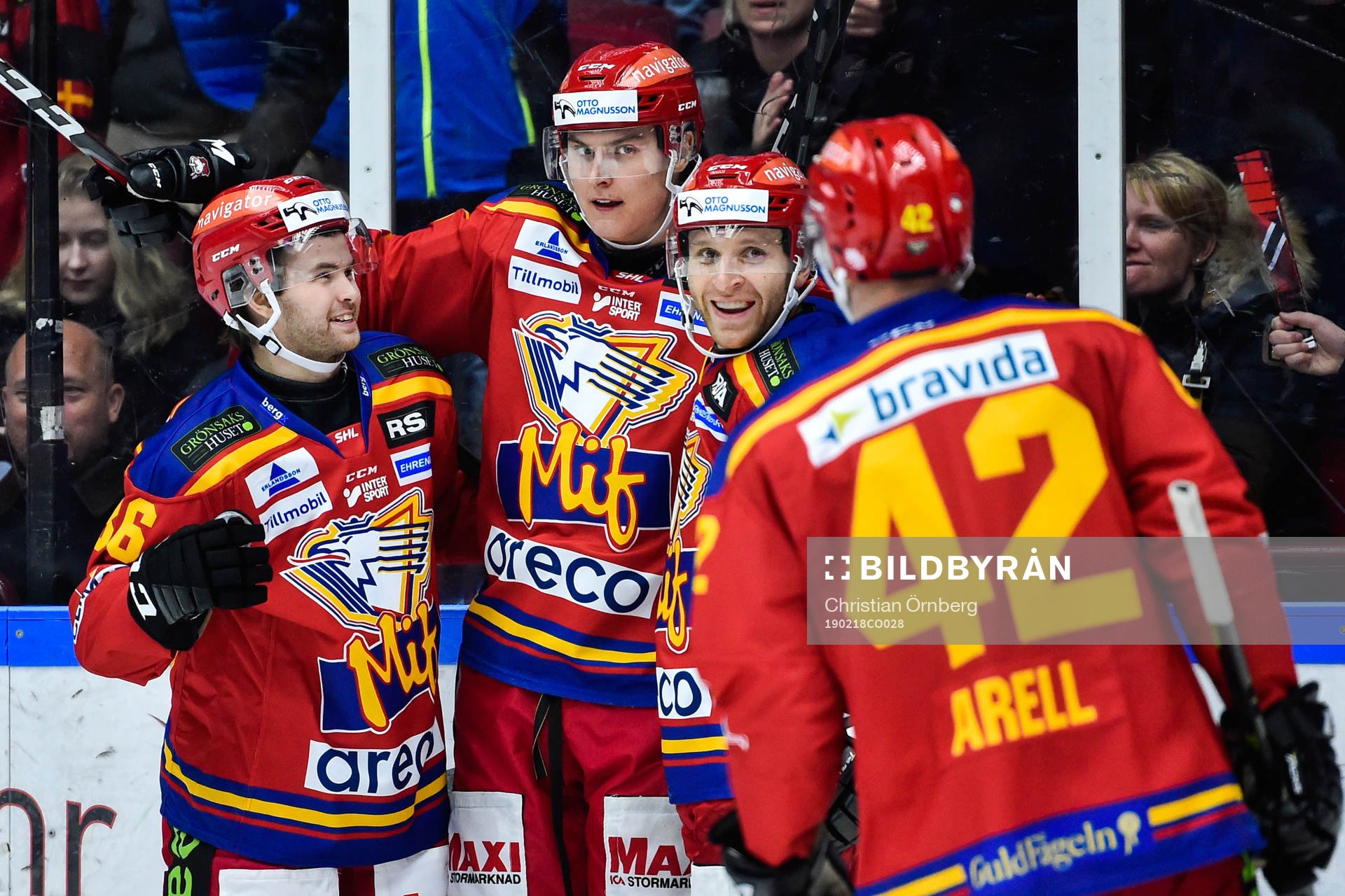 Malmö Redhawks Anton Öhman, Fredrik Händemark, Frederik