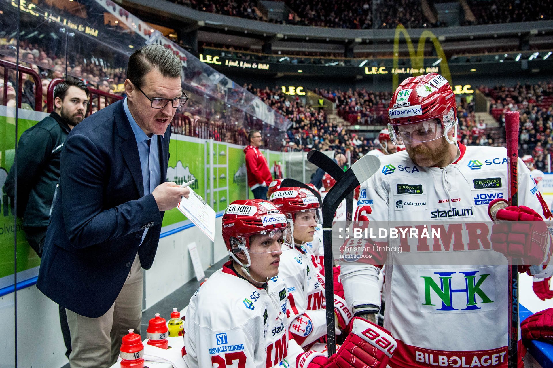 Timrås assisterande tränare Johan Thelin och Andreas