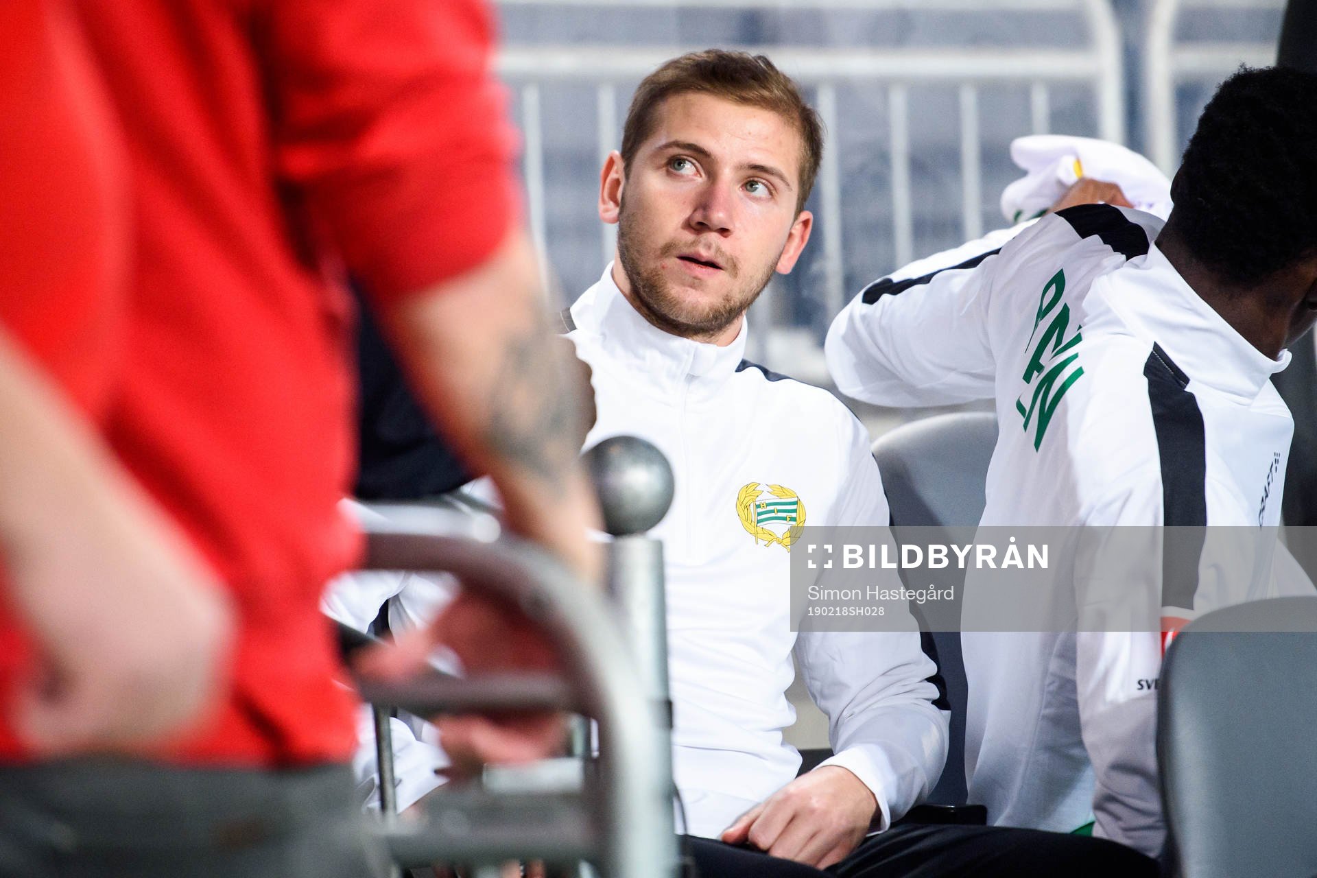 Hammarbys Darijan Bojanic på bänken före