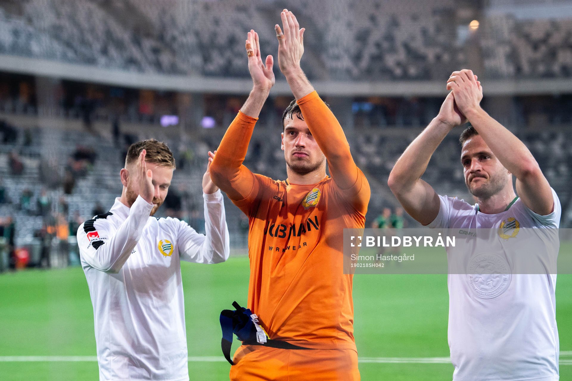 Hammarbys målvakt Davor Blazevic jublar