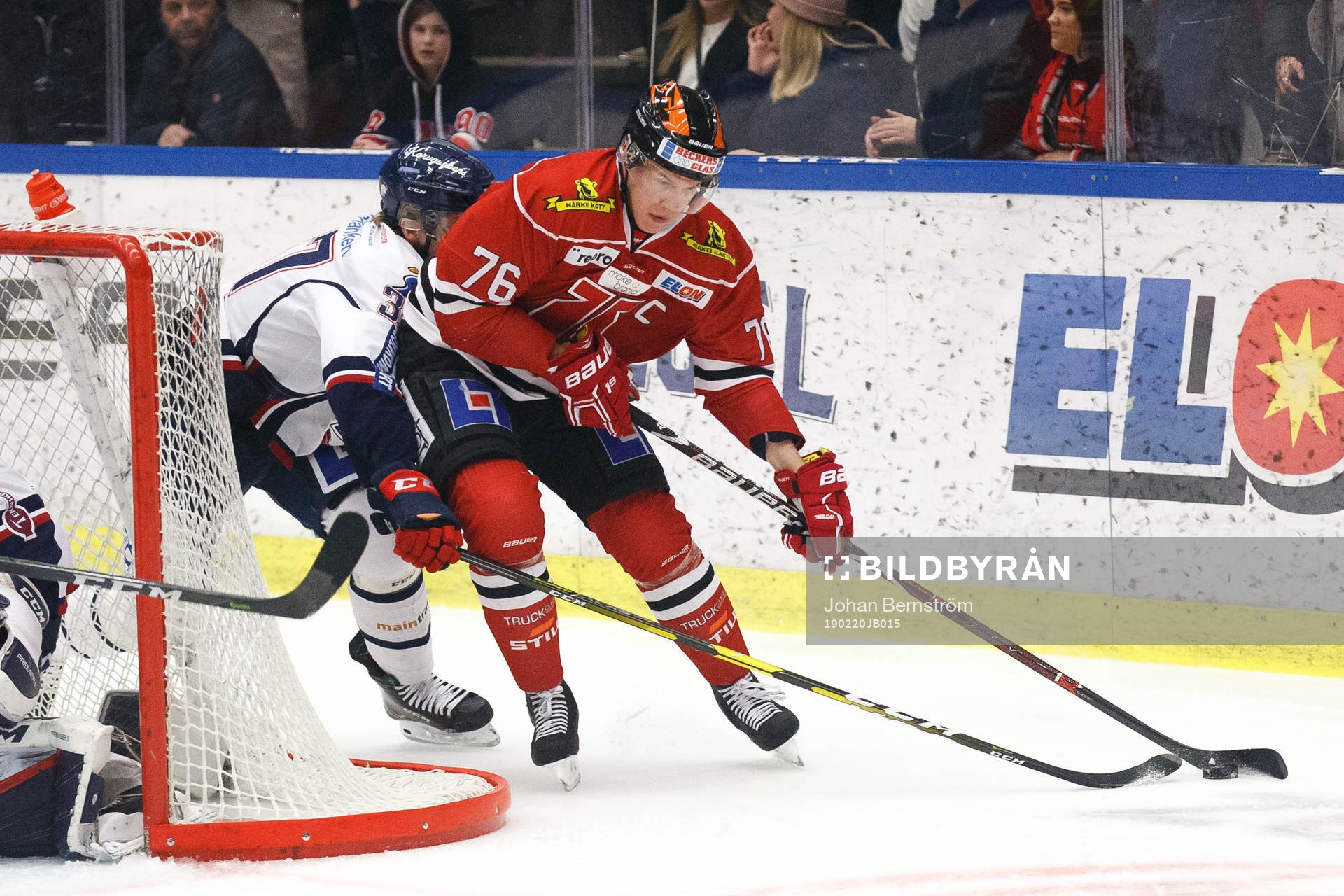 Linköpings Adam Ginning och Örebros Jere Sallinen