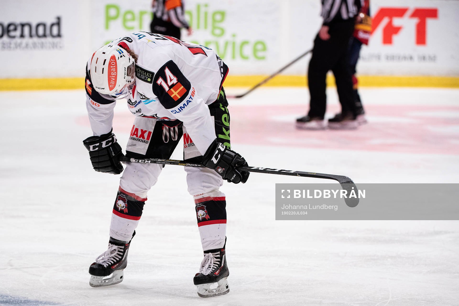 Malmö Redhawks Carl-Johan Lerby deppar