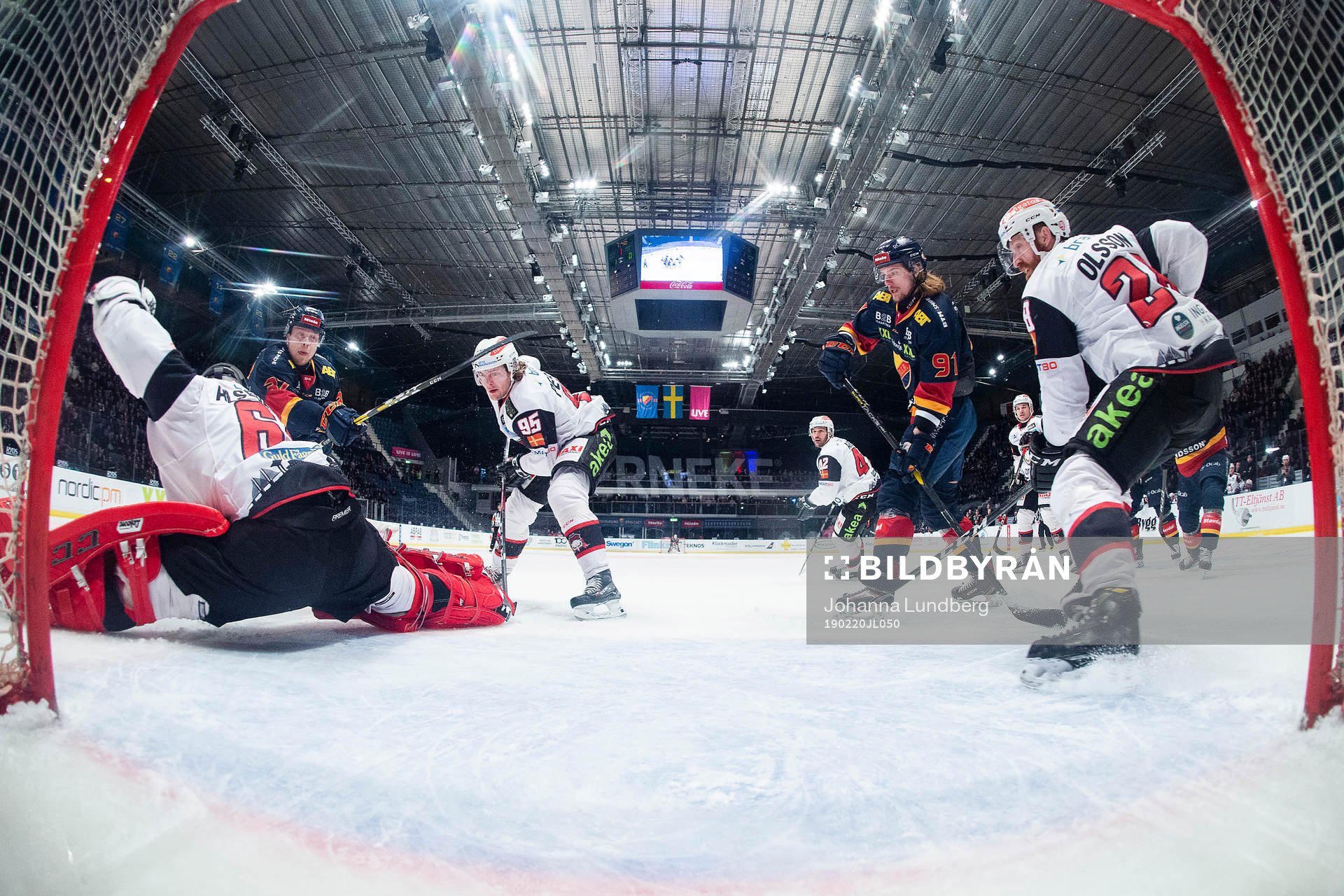 Malmö Redhawks Carl Persson, Jens Olsson och målvakt