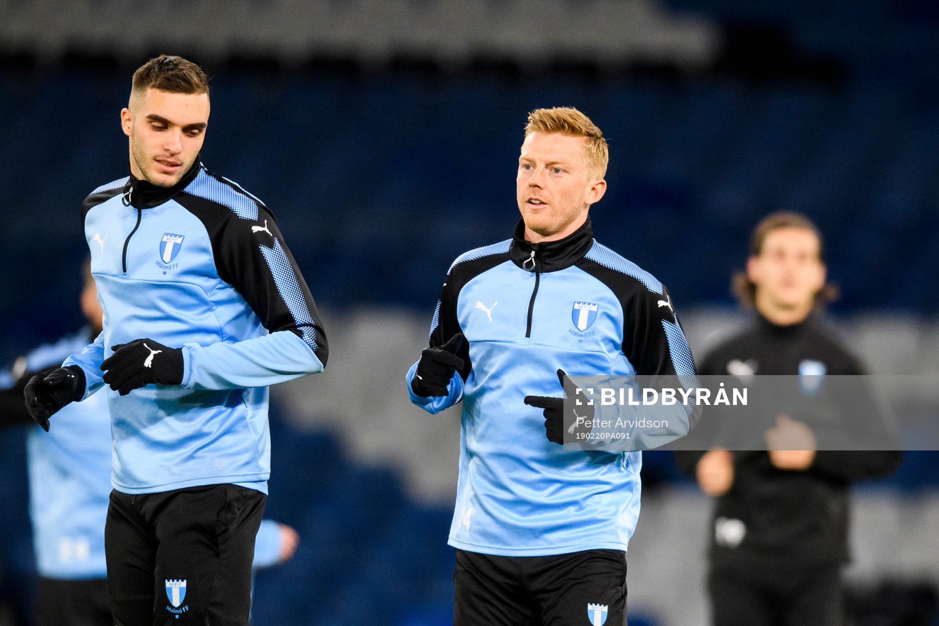 Egzon Binaku and Anders Christiansen of Malmö FF