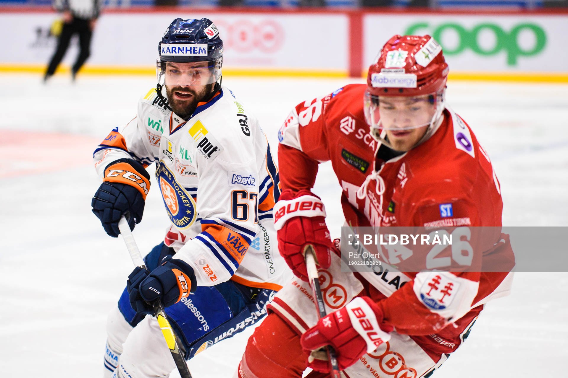 Växjös Linus Fröberg och Timrås Hampus Larsson