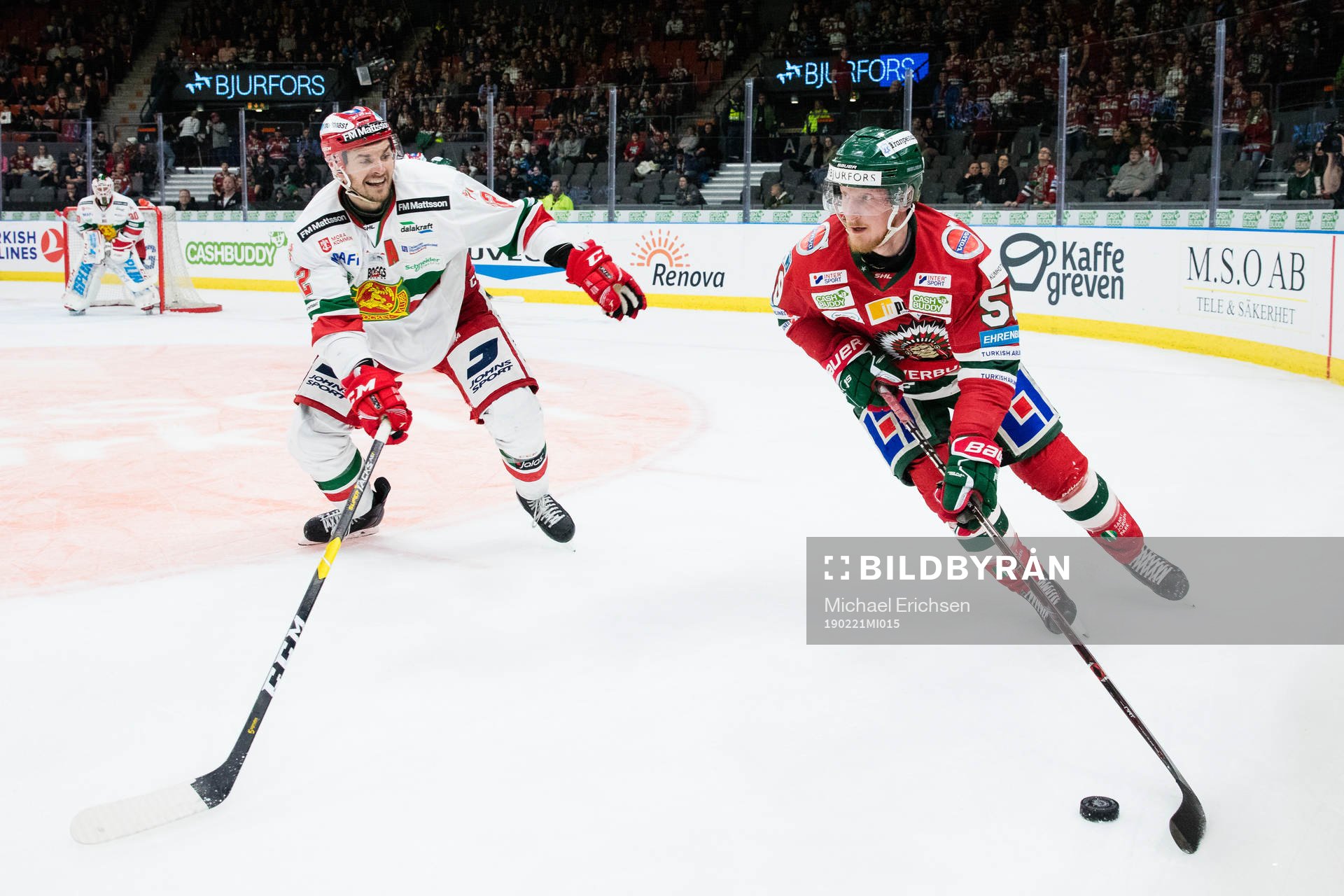Moras Matt Bailey och Frölundas Simon Hjalmarsson