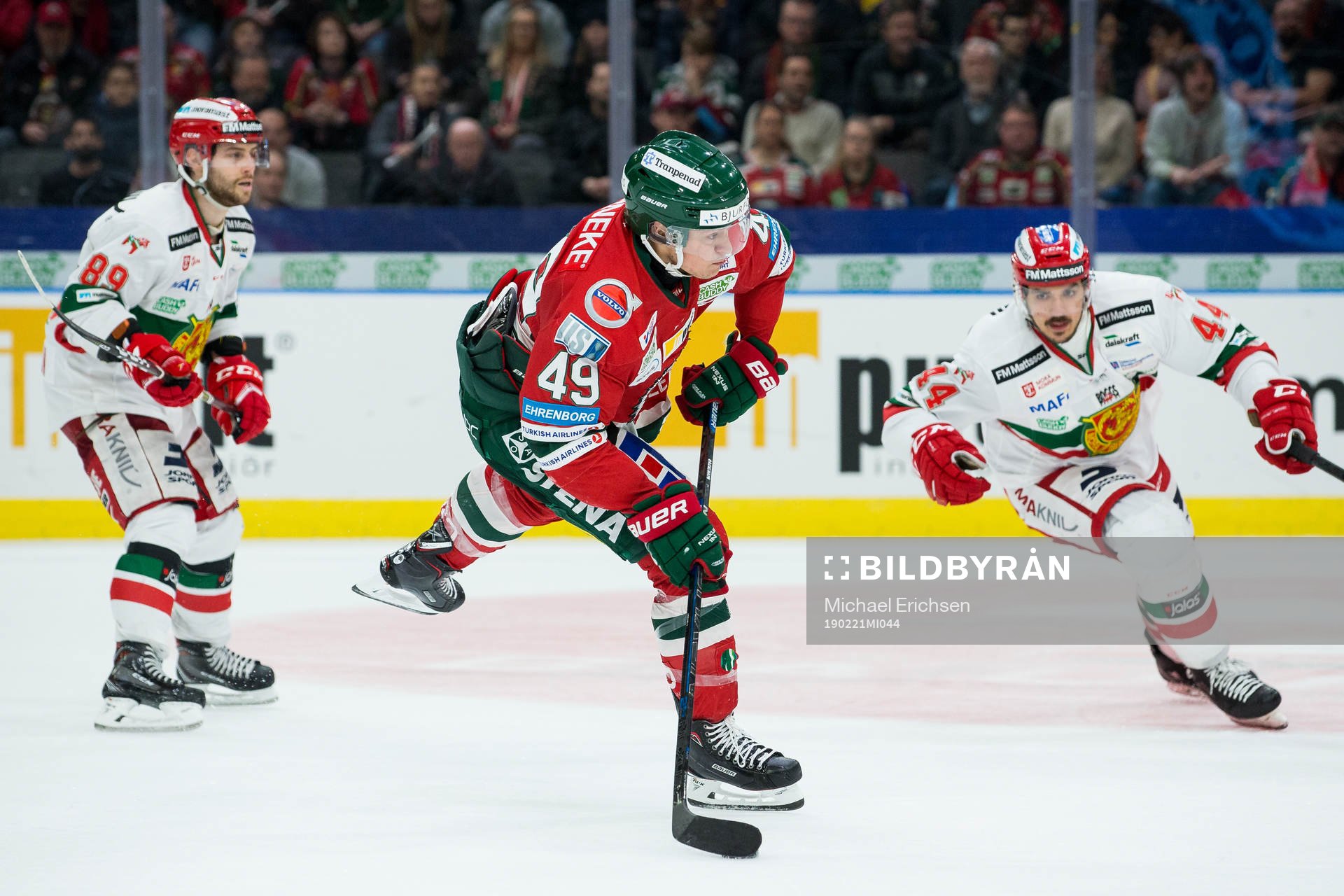 Frölundas Rhett Rakhshani och Moras Ryan Johnston och