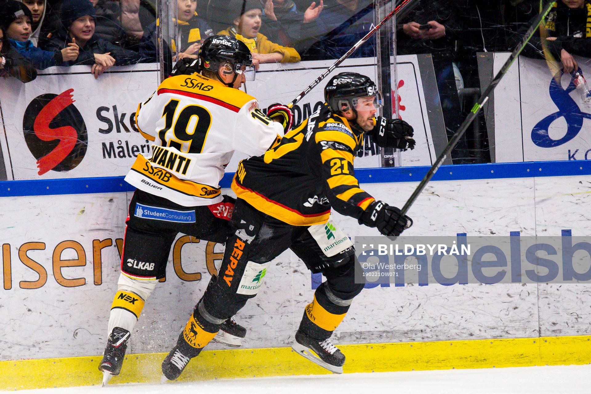 Skellefteås Jimmie Ericsson utgår skadad