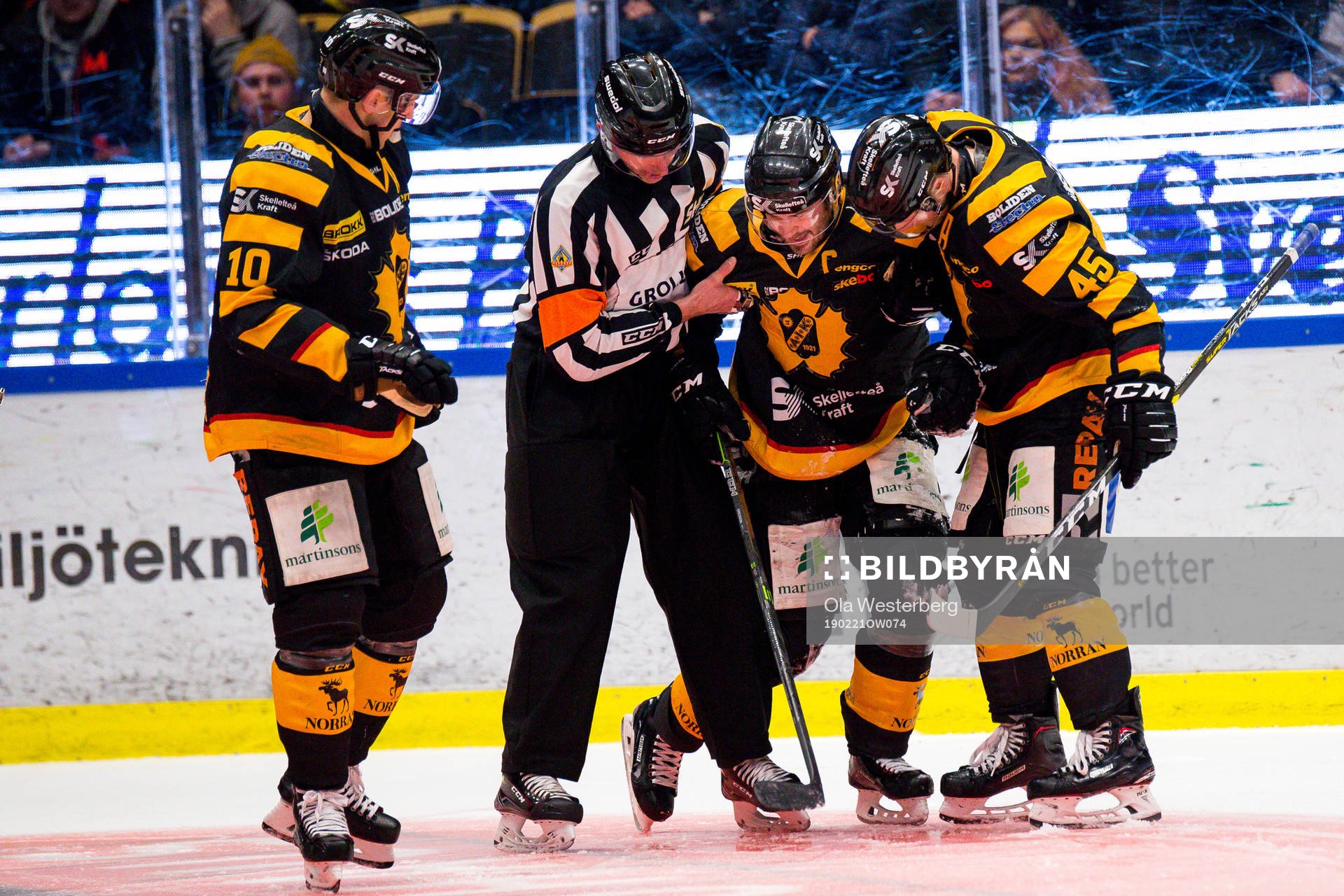 Skellefteås Jimmie Ericsson utgår skadad