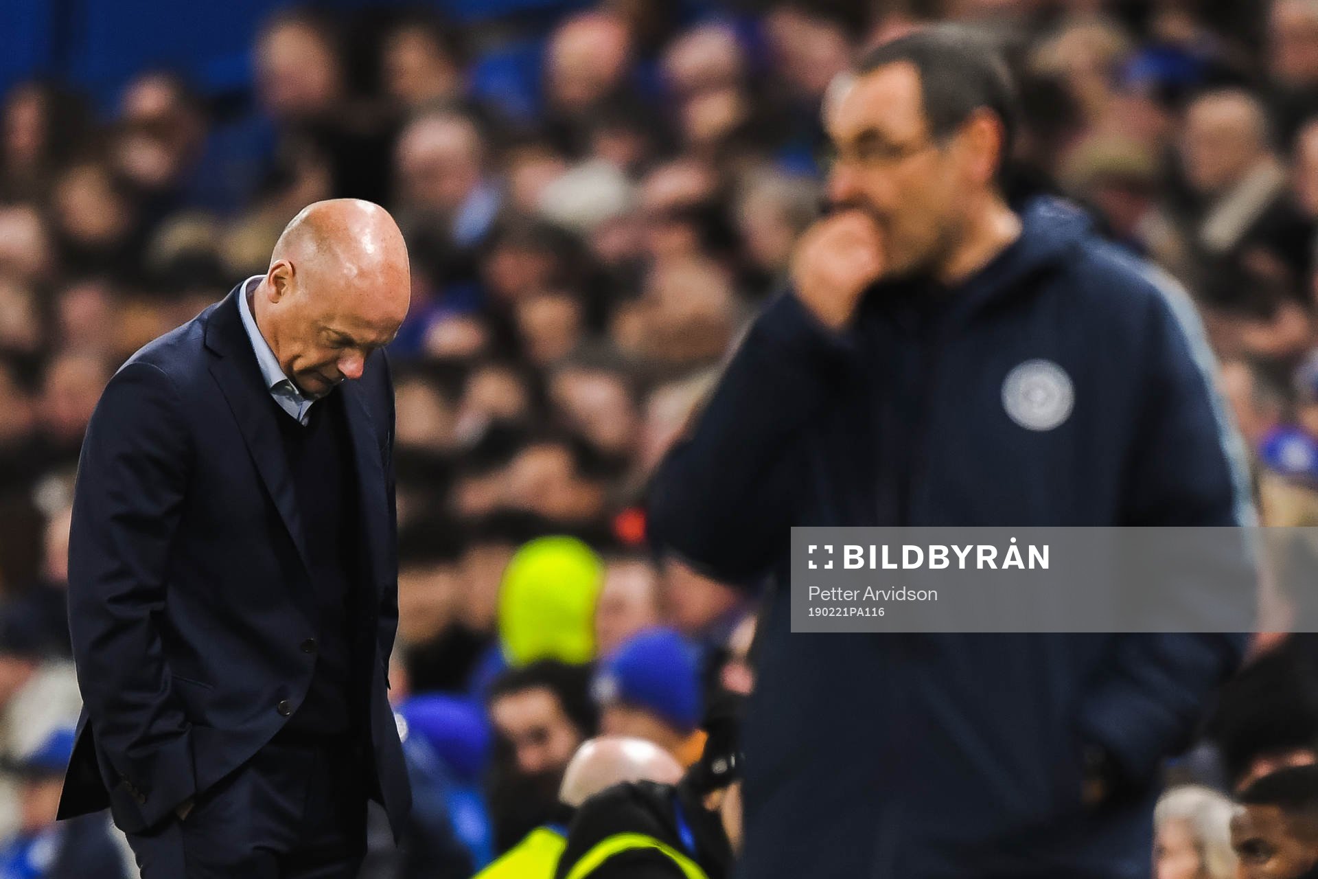 Uwe Rösler, head coach of Malmö FF looks dejected