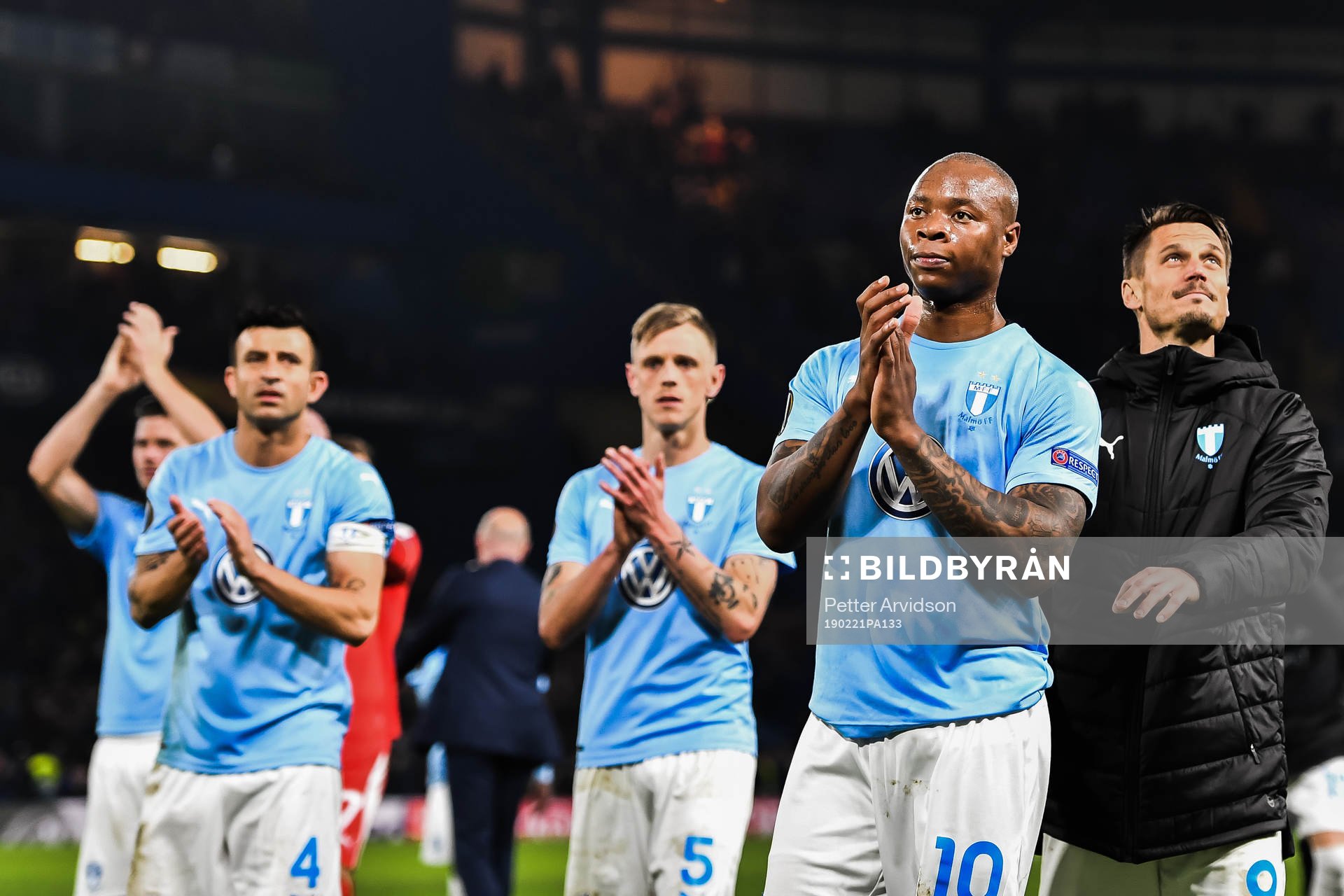Carlos Strandberg and Markus Rosenberg of Malmö FF looks