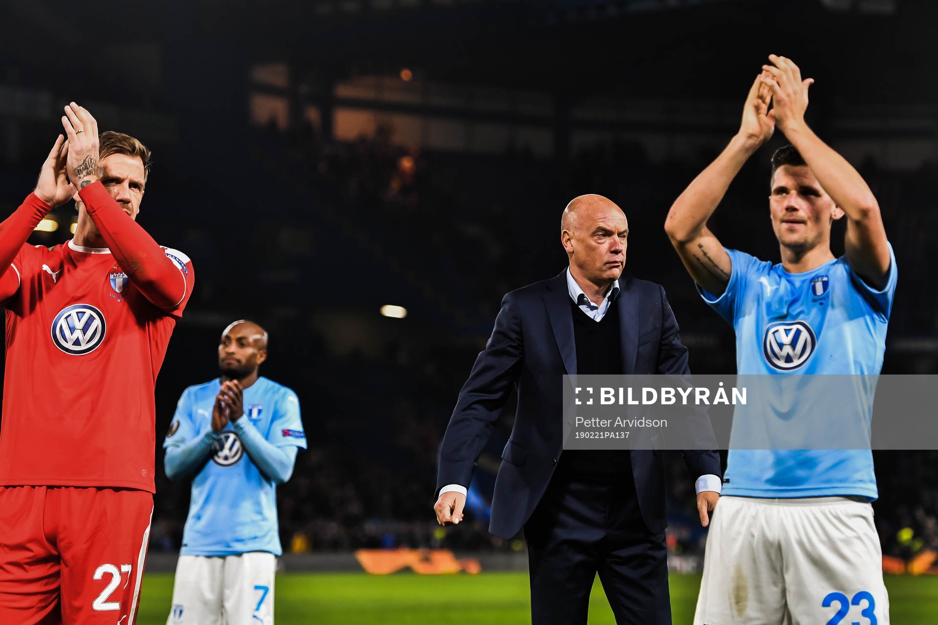 goalkeeper Johan Dahlin, Marcus Antonsson and Uwe Rösler,