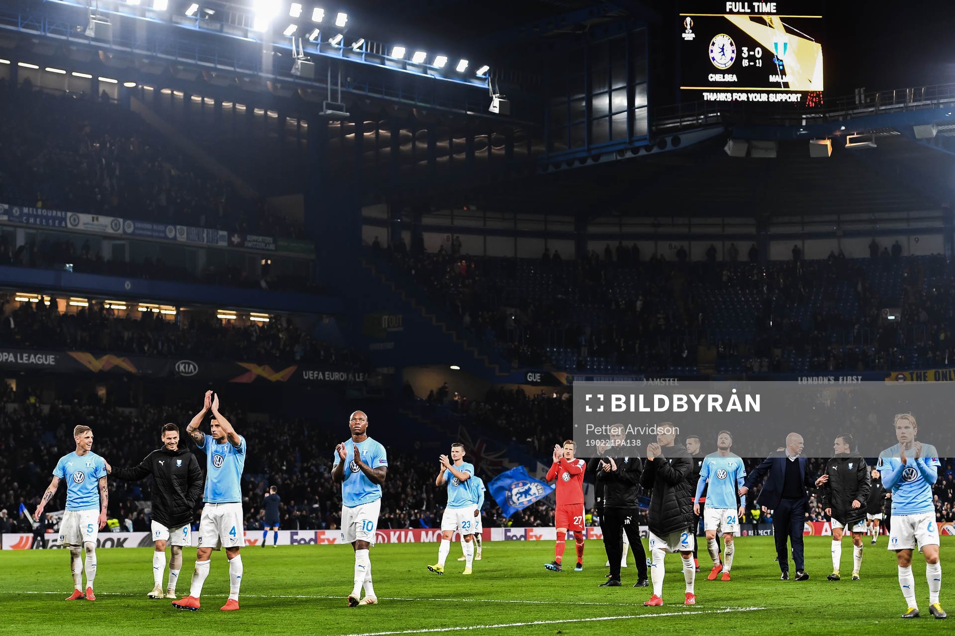Players of Malmö FF looks dejected