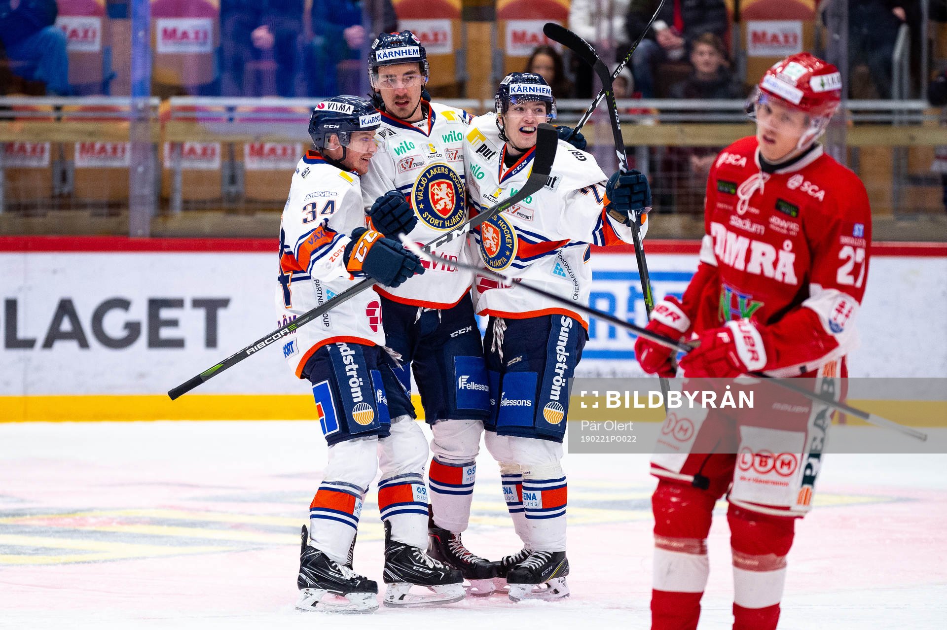 Växjös Niclas Burström, David Bernhardt och Jakob