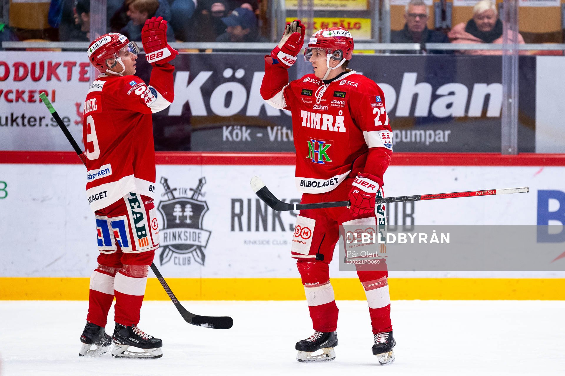 Timrås Johannes Kinnvall jublar