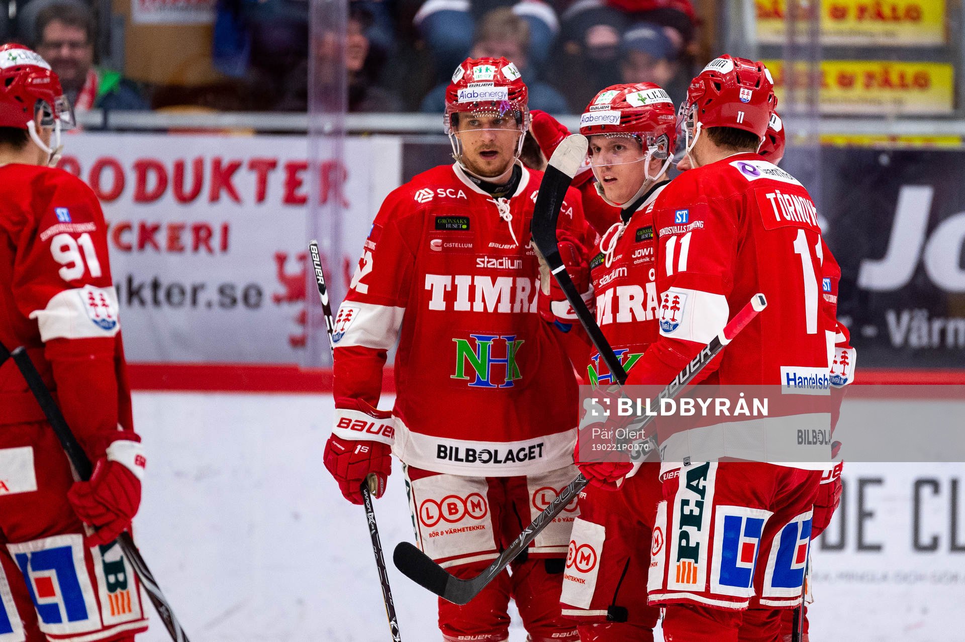 Timrå och Johannes Kinnvall jublar